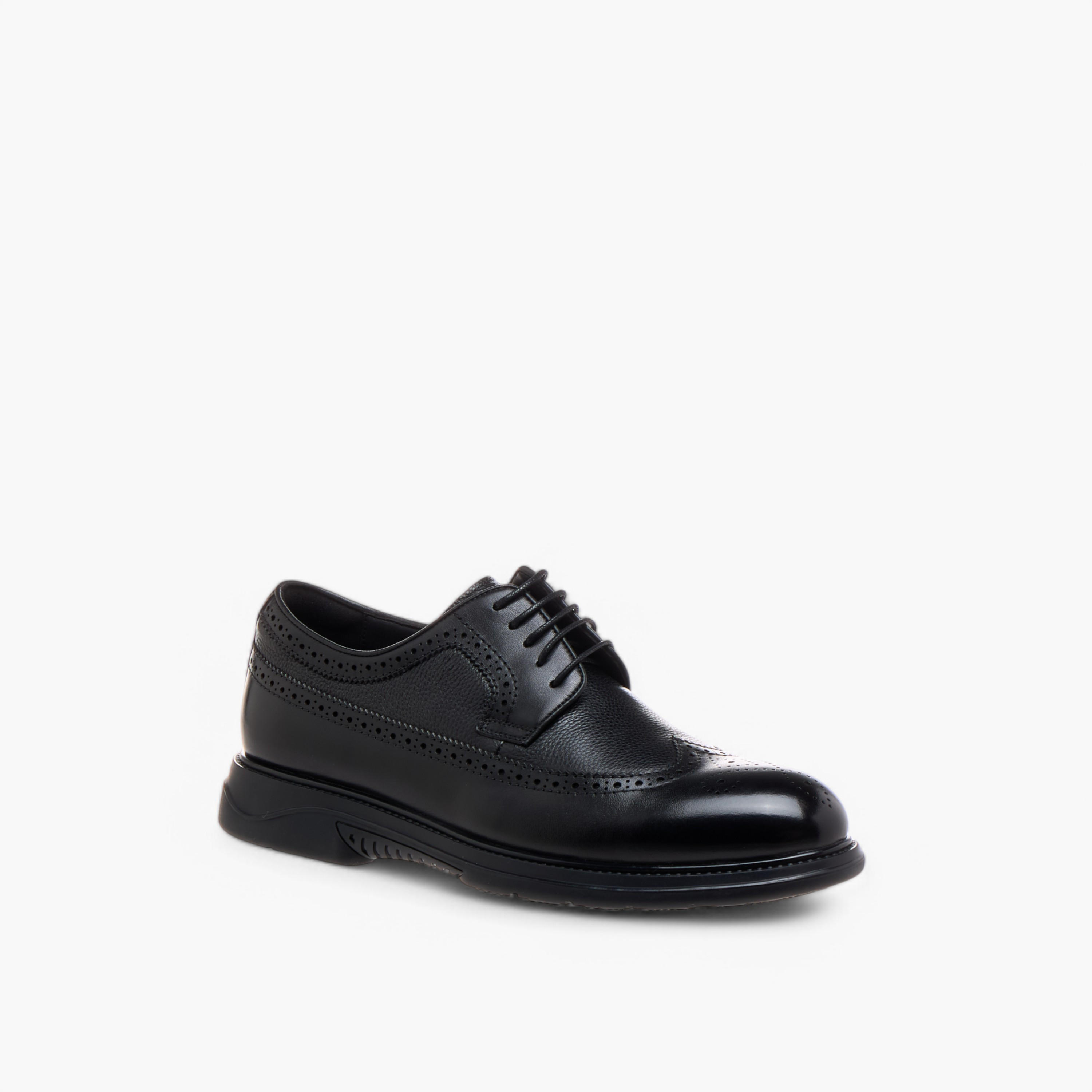 حذاء ديربي جلد بارز الملمس برباط من لو كونفورت-men-shoes-formalshoes-image-2