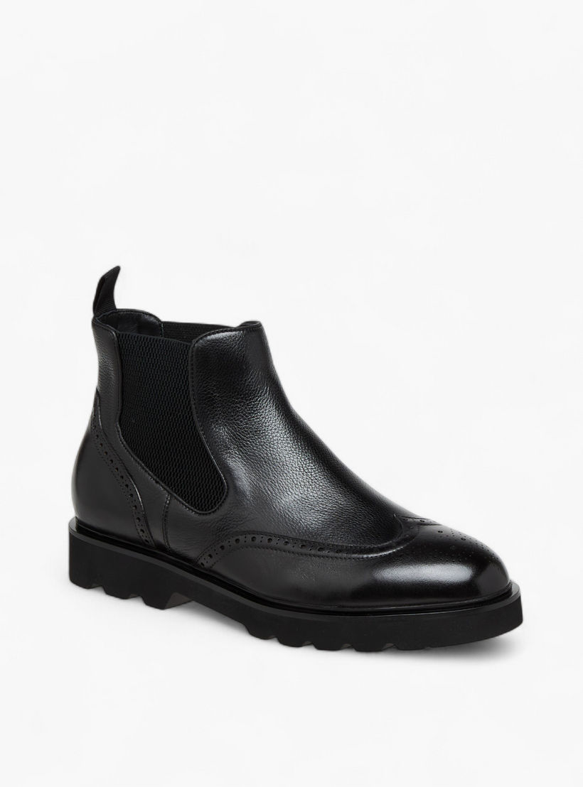 أبوات تشيلسي جلد سادة سهلة الارتداء للرجال من دوتشيني-men-shoes-boots-image-2