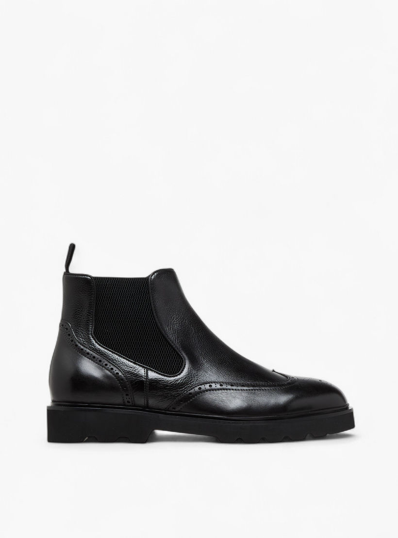 أبوات تشيلسي جلد سادة سهلة الارتداء للرجال من دوتشيني-men-shoes-boots-image-3
