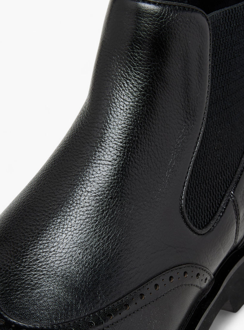 أبوات تشيلسي جلد سادة سهلة الارتداء للرجال من دوتشيني-men-shoes-boots-image-4