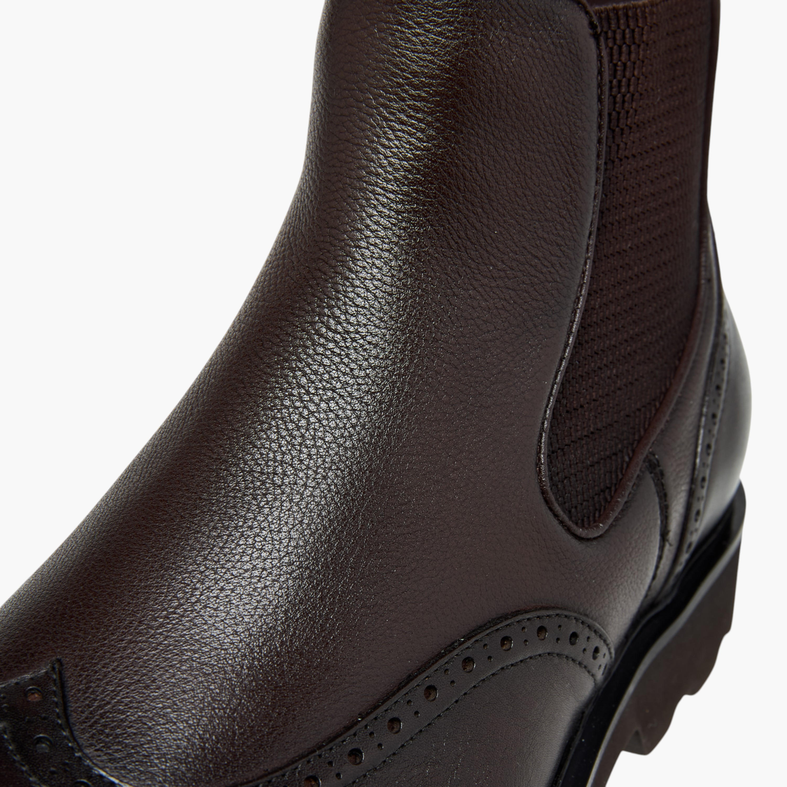 أبوات تشيلسي جلد سادة سهلة الارتداء للرجال من دوتشيني-men-shoes-boots-image-4