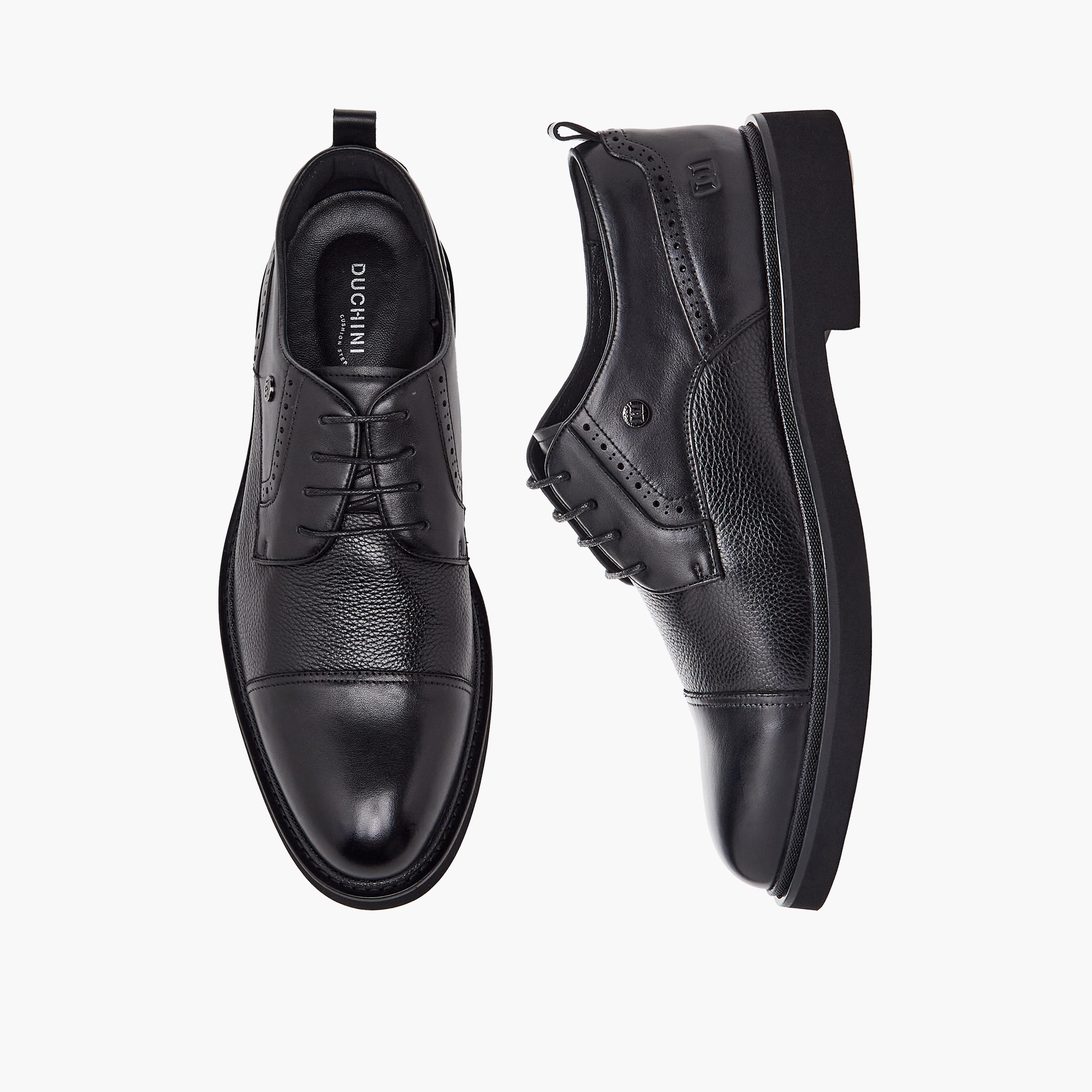 حذاء ديربي جلد برباط إغلاق من دوتشيني-men-shoes-formalshoes-image-1