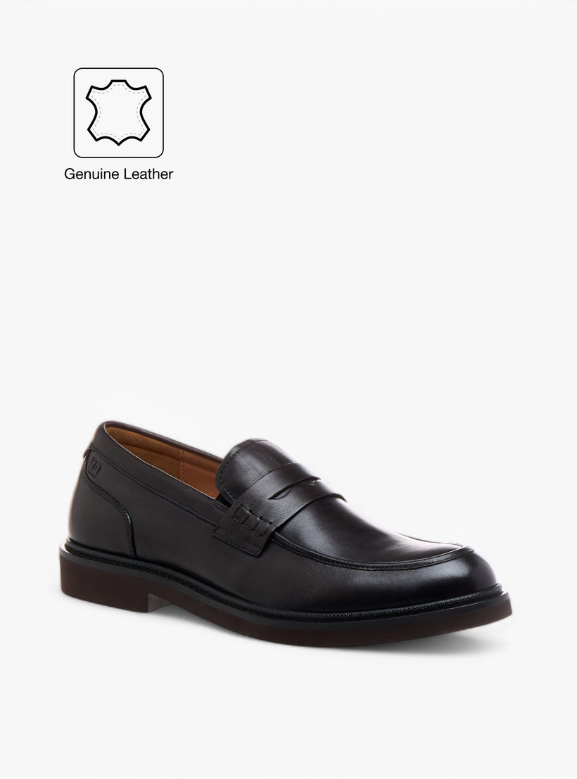 Duchini Men's Leather Cutout Detail Slip-On Loafers-men-shoes-formalshoes-image-2