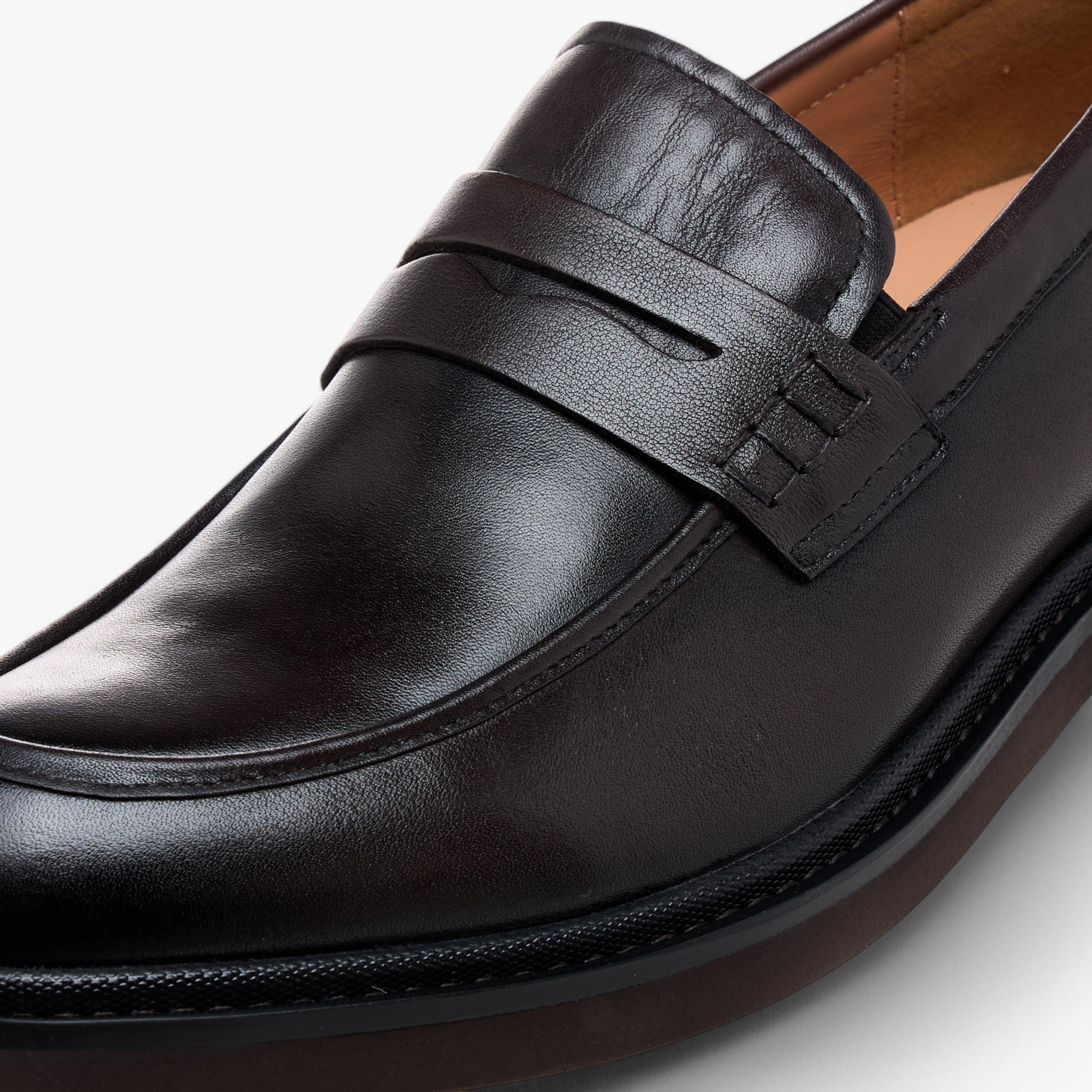 Duchini Men's Leather Cutout Detail Slip-On Loafers-men-shoes-formalshoes-image-4