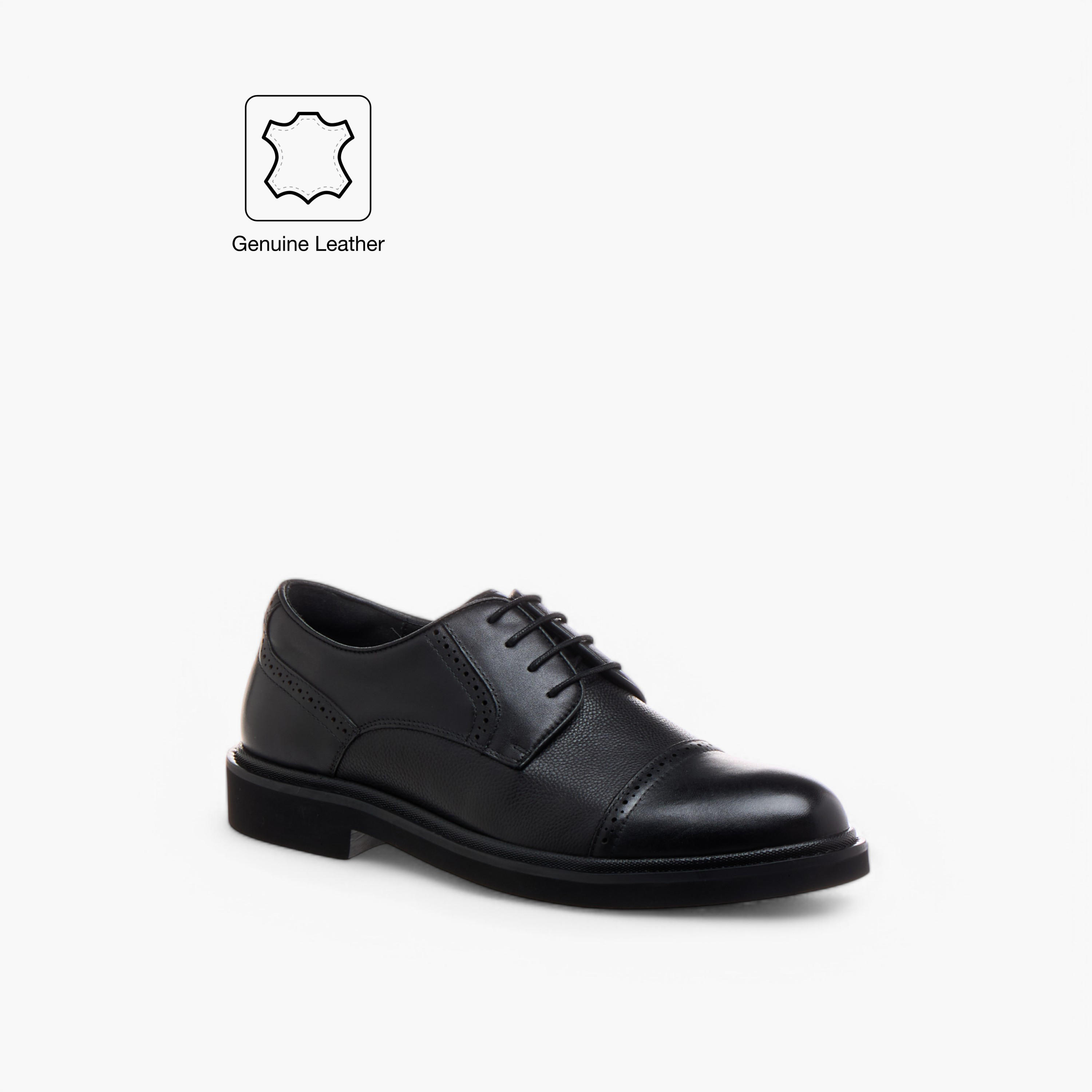 Duchini Men's Genuine Leather Lace-Up Derby Shoes-men-shoes-formalshoes-image-2