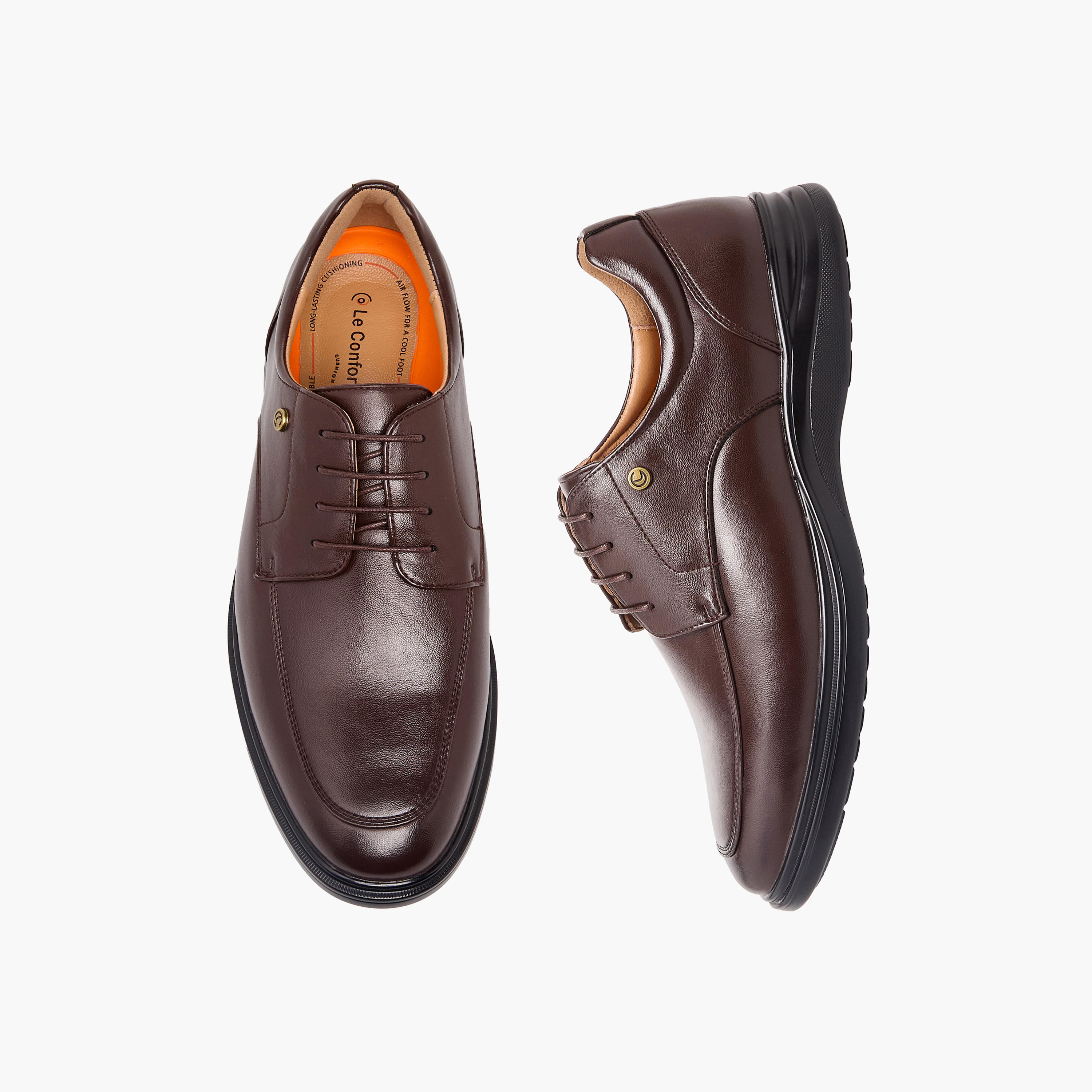 حذاء ديربي برباط إغلاق للرجال من لو كونفورت-men-shoes-formalshoes-image-1