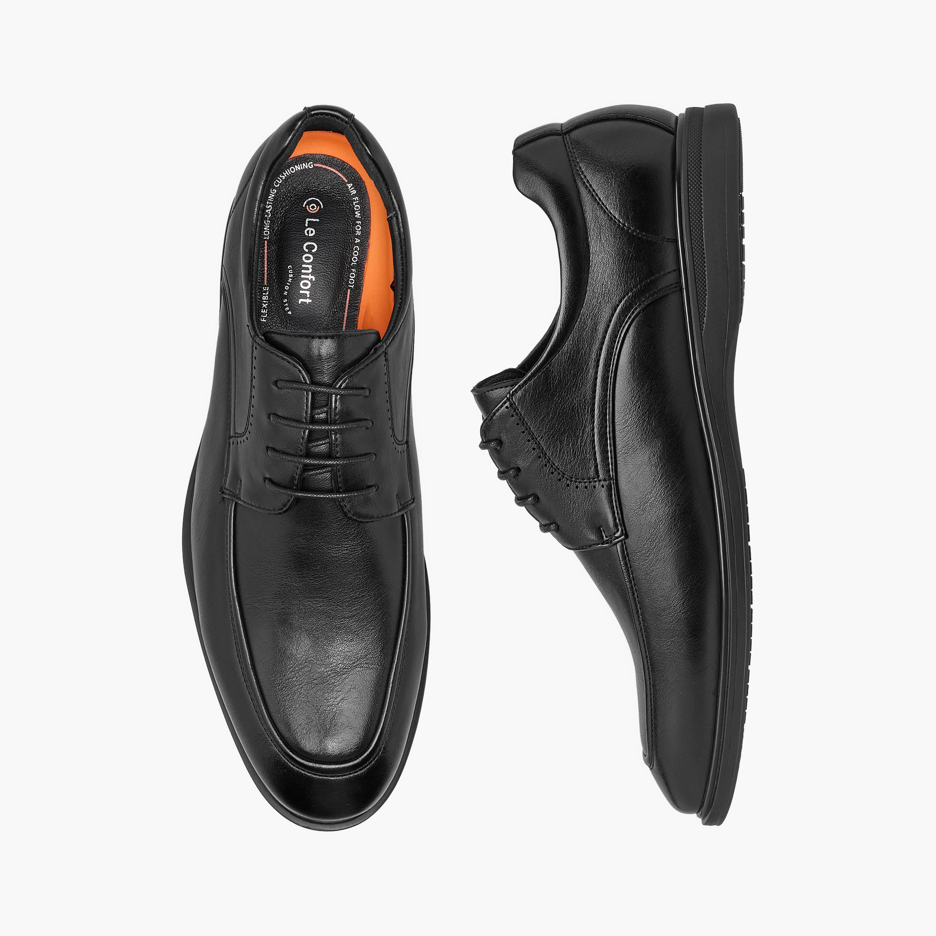 حذاء ديربي برباط إغلاق للرجال من لو كونفورت-men-shoes-formalshoes-image-1