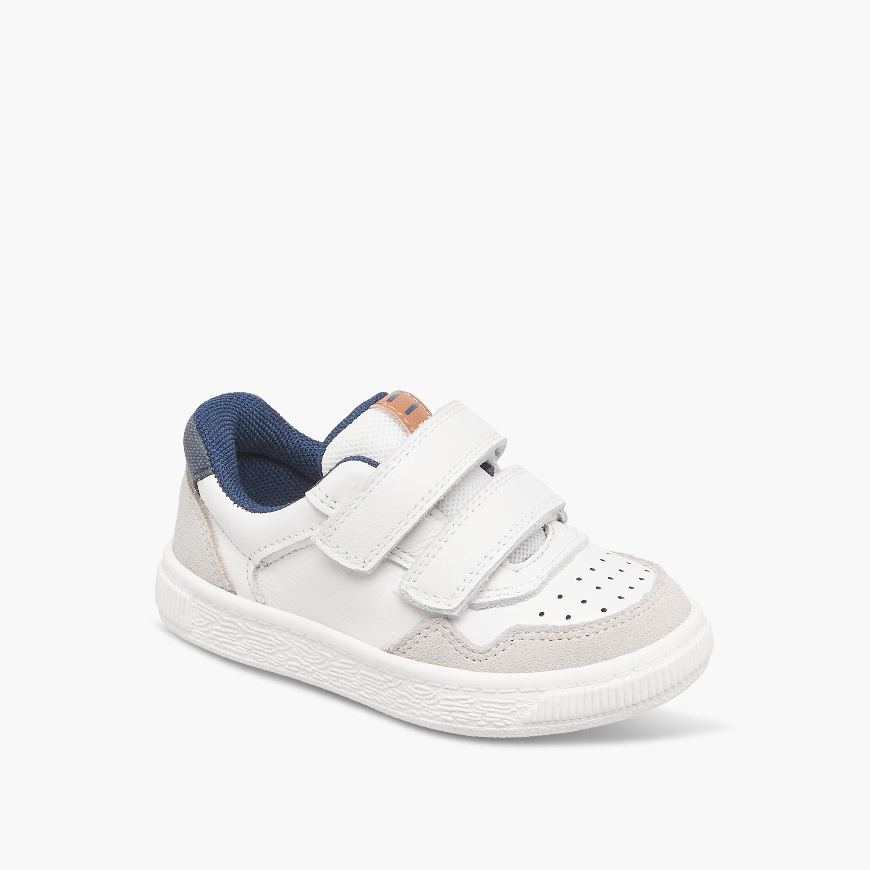 Barefeet Panelled Sneakers with Hook and Loop Closure-boys-shoes-schoolshoes-image-2