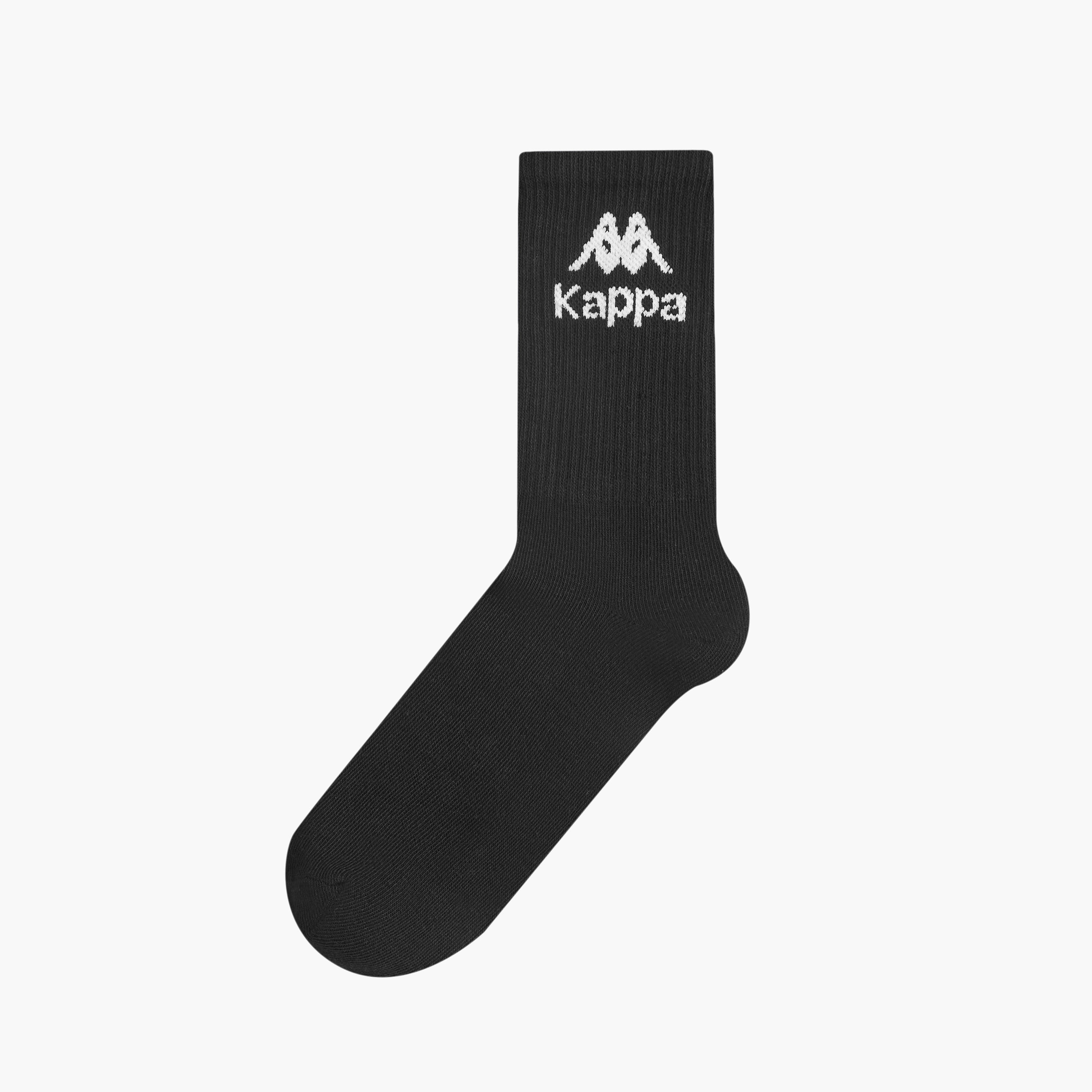 Kappa Logo Detail Non Terry Crew Length Socks - Set of 5-girls-accessories-socks-image-2