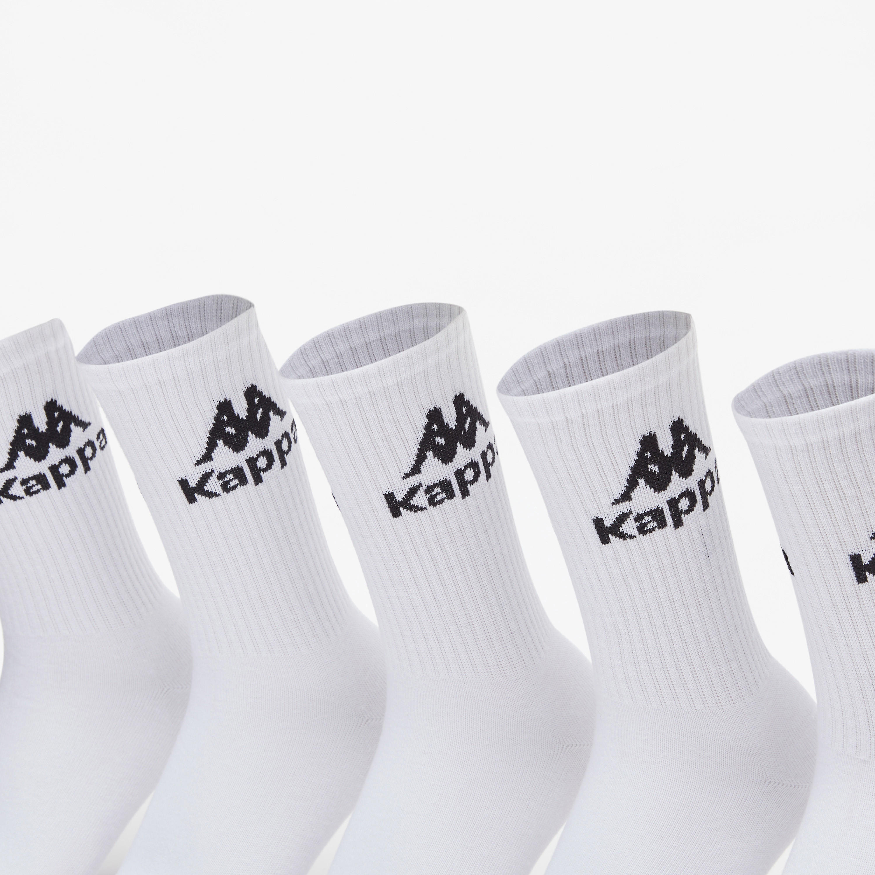 Kappa Logo Print Ankle Length Socks - Set of 5-women-socksandstockings-image-2