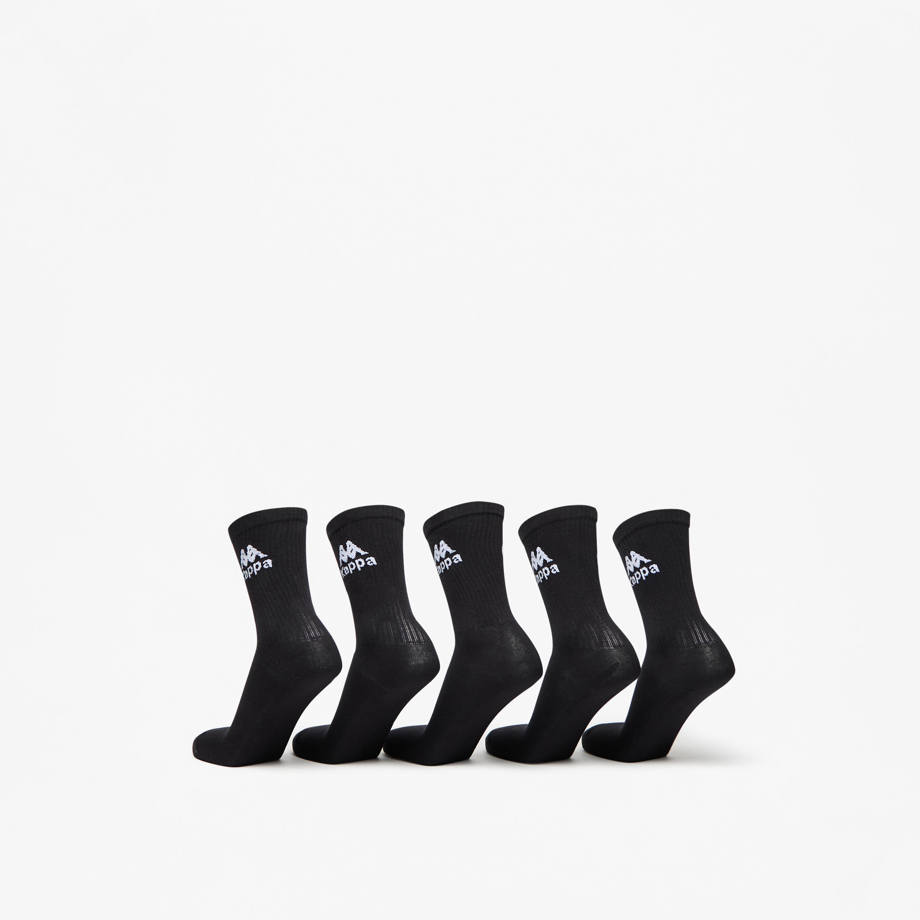 Kappa Solid Crew Length Sports Socks - Set of 5-men-socks-image-3
