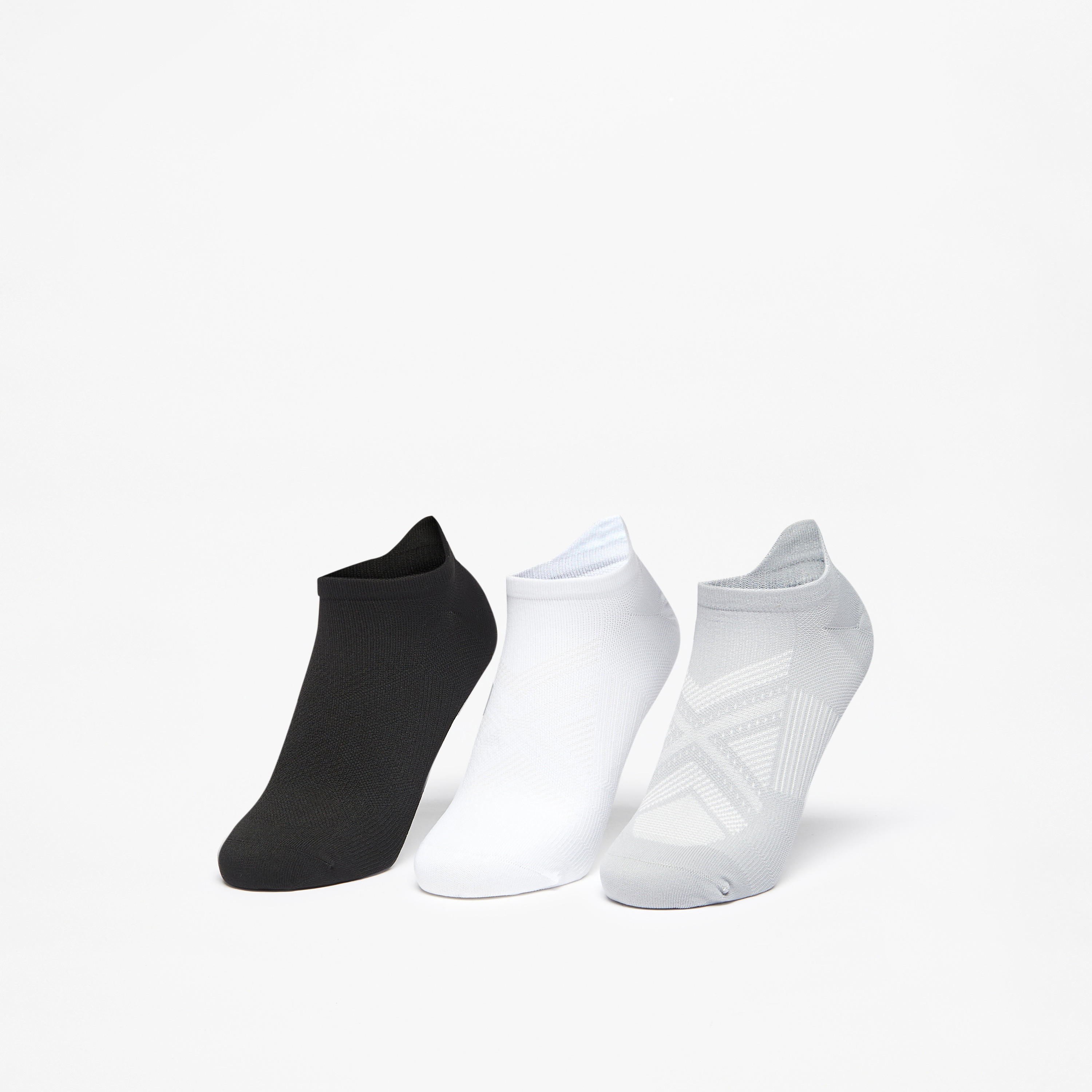 Kappa Textured Ankle Length Performance Socks - Set of 3-women-socksandstockings-image-1