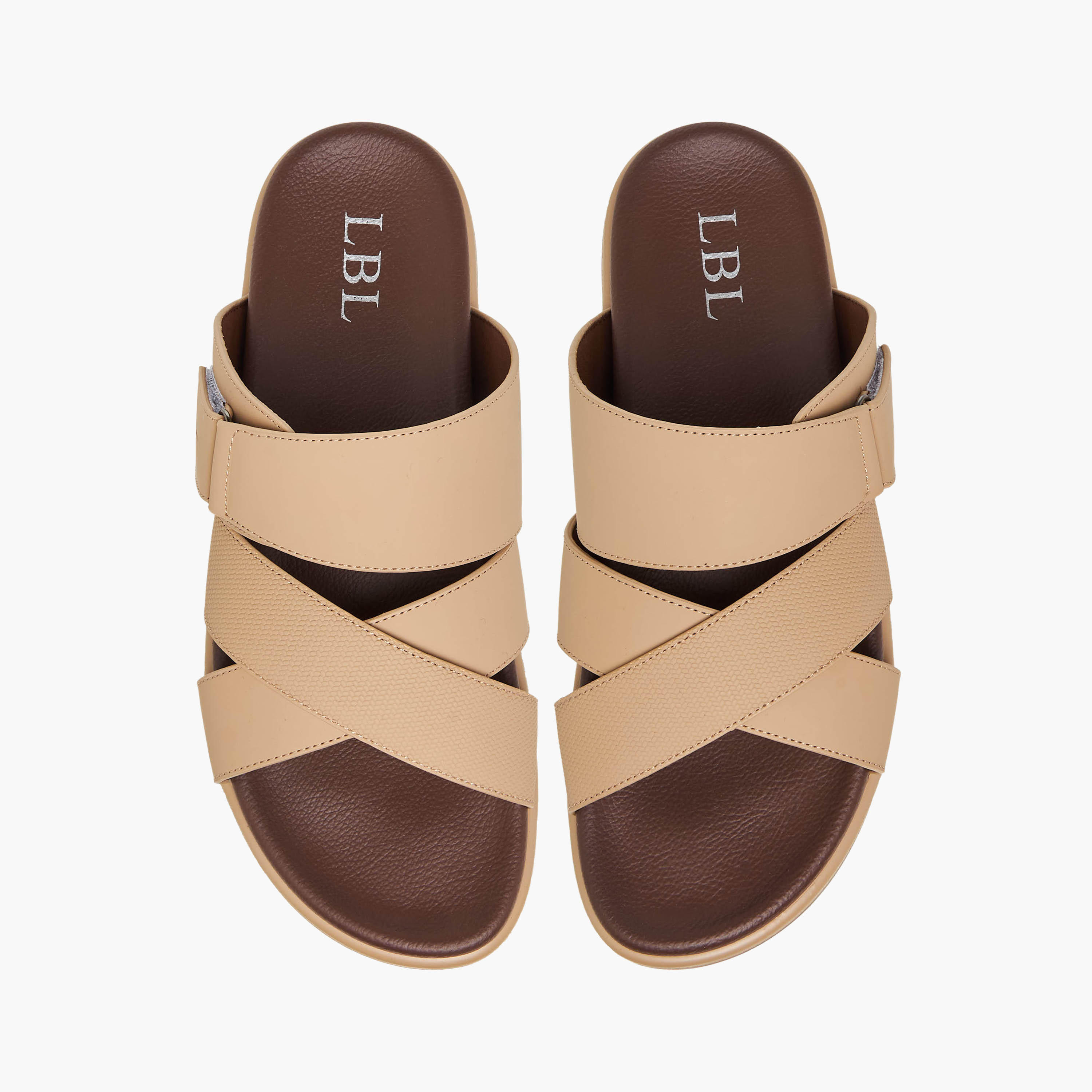 صندل بأحزمة متقاطعة للرجال إل بي إل من شو إكسبريس-men-shoes-sandals-image-1