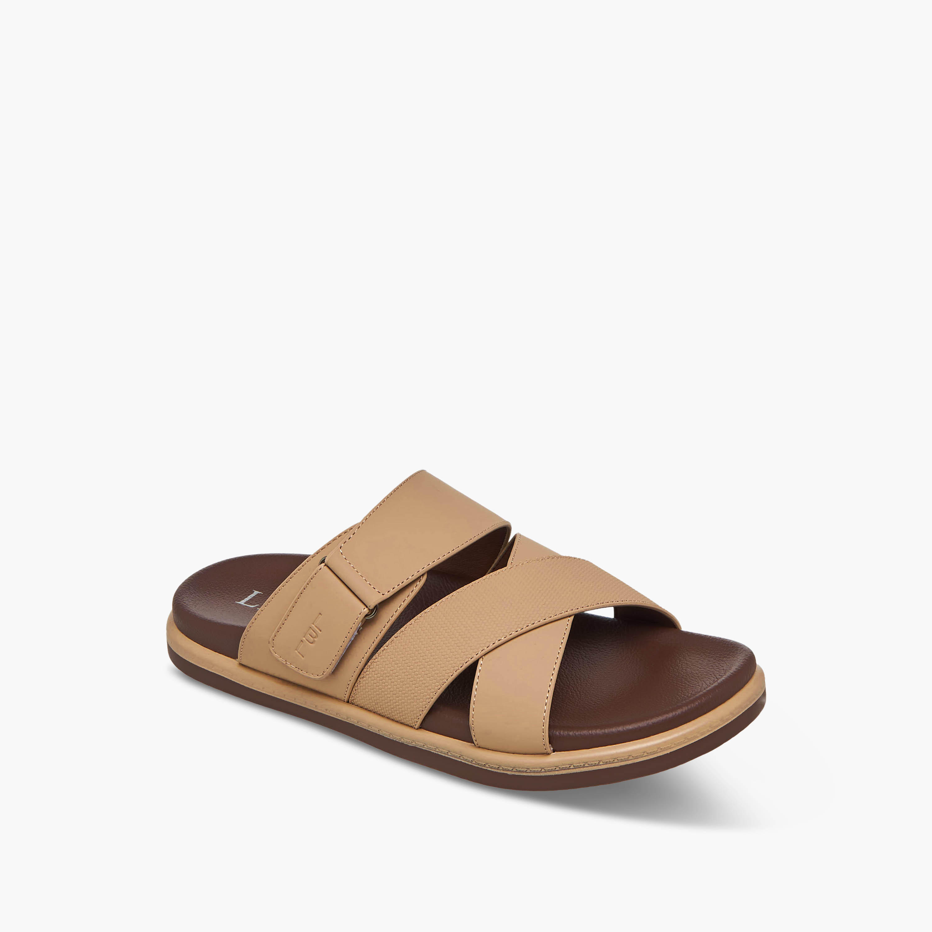 صندل بأحزمة متقاطعة للرجال إل بي إل من شو إكسبريس-men-shoes-sandals-image-2