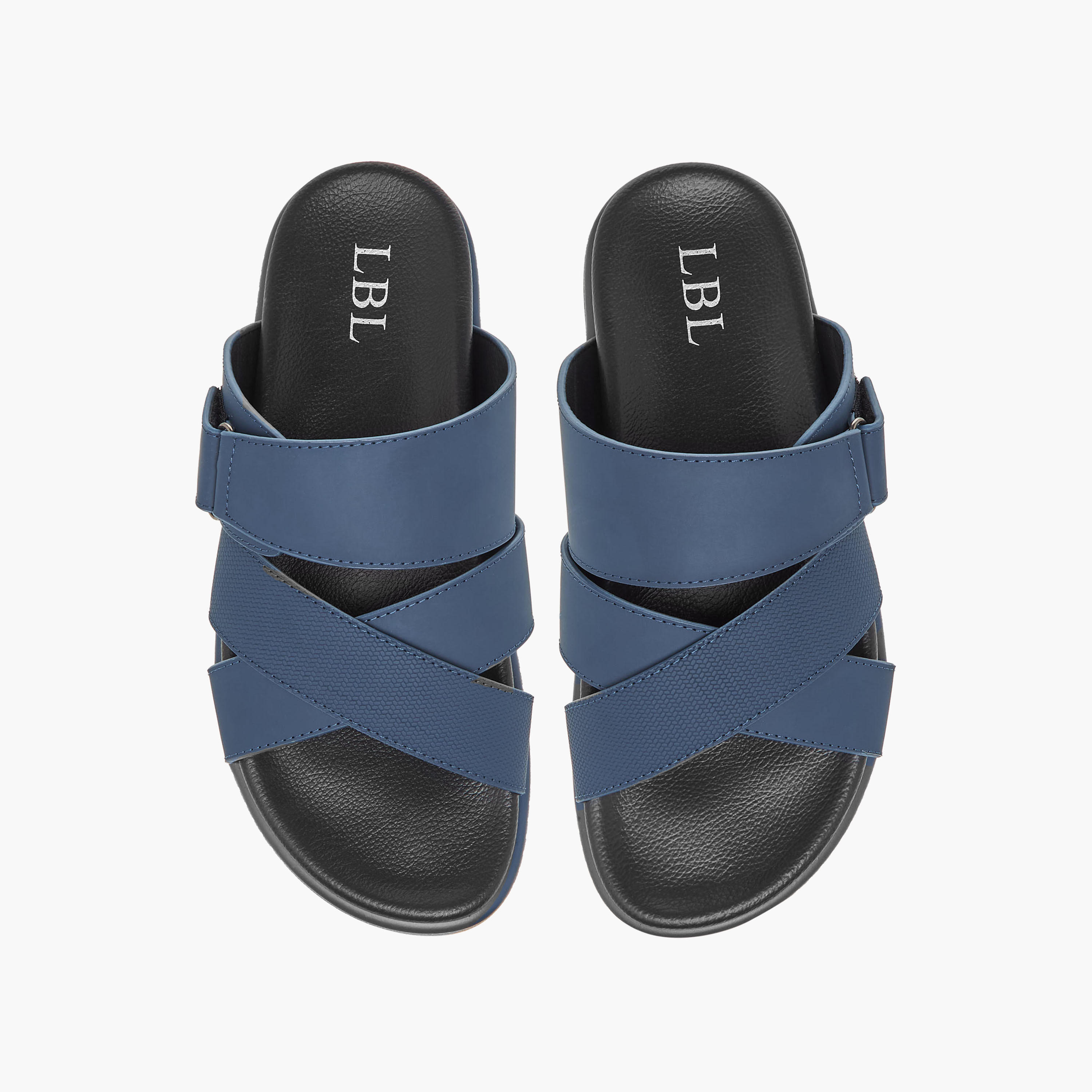 صندل بأحزمة متقاطعة للرجال إل بي إل من شو إكسبريس-men-shoes-sandals-image-1