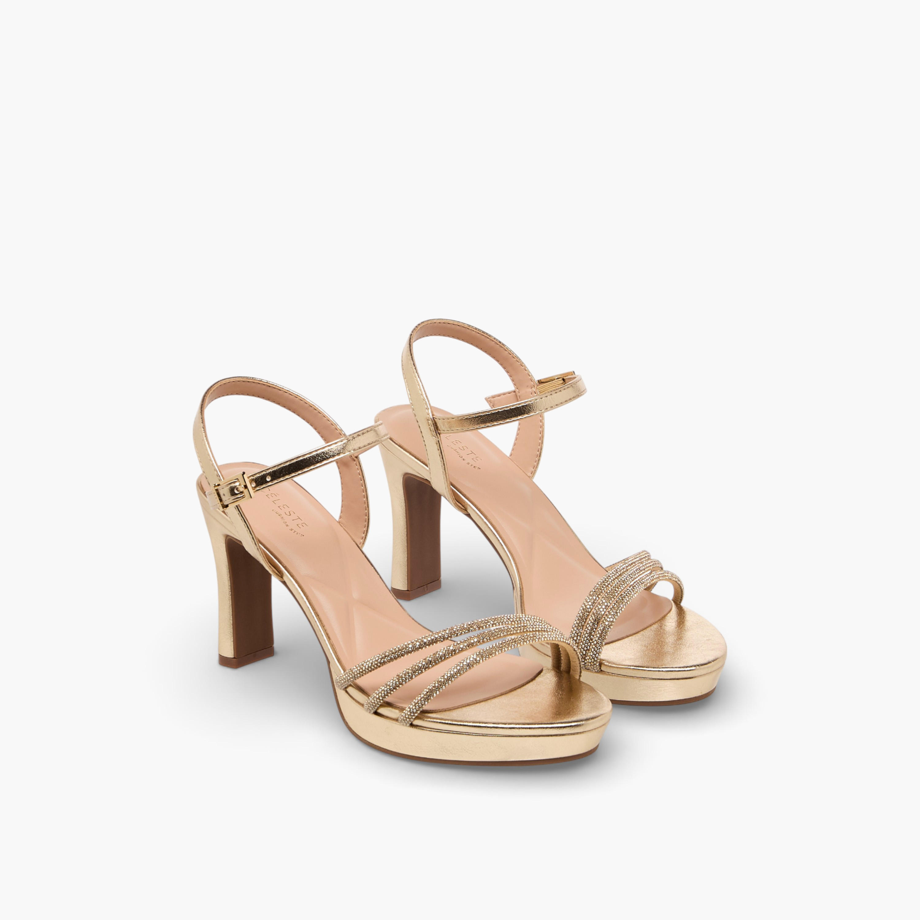 صندل مزين بكعب سميك للنساء من سيليست-women-shoes-sandals-heeled-image-1