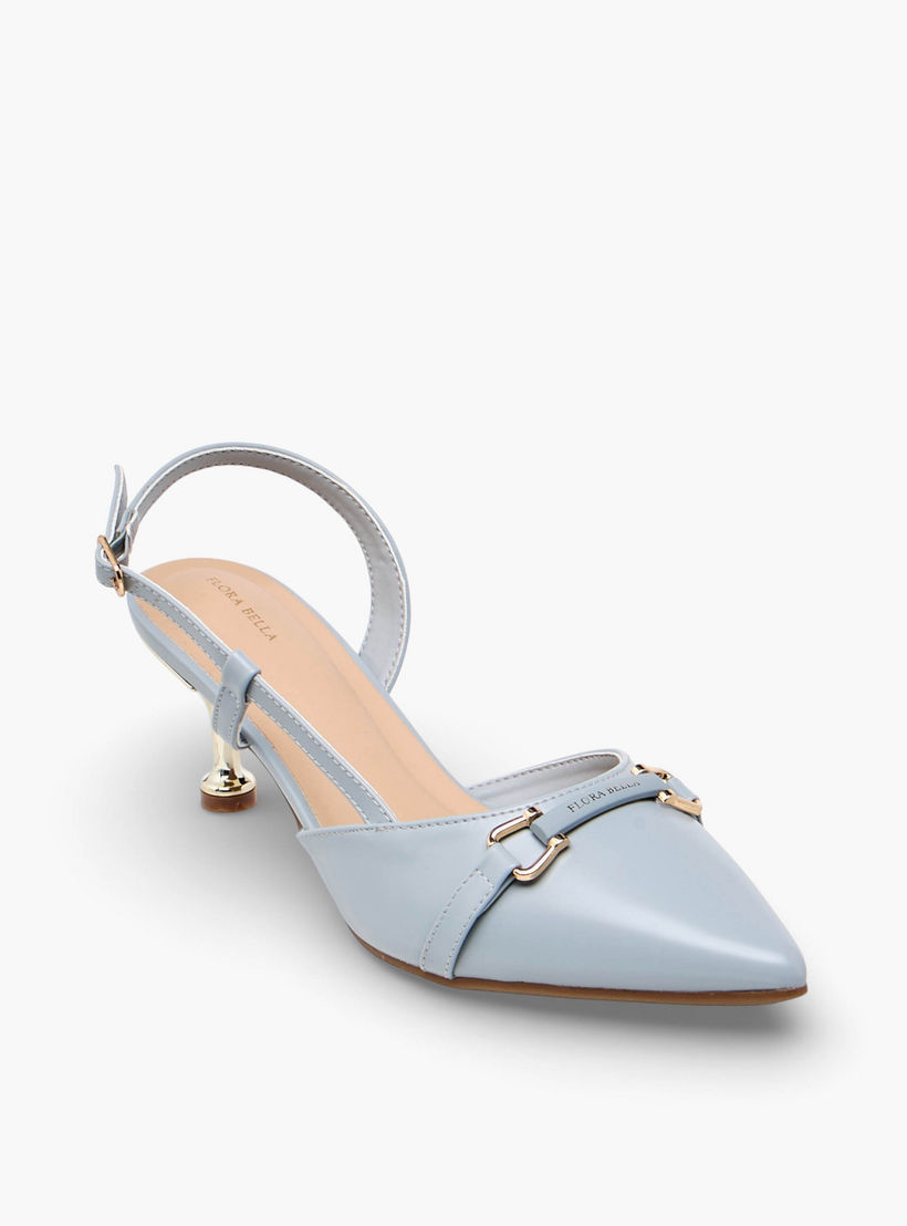 حذاء بمقدمة مدببة وكعب مخروطي للنساء من فلورا بيلا-women-shoes-heels-image-2