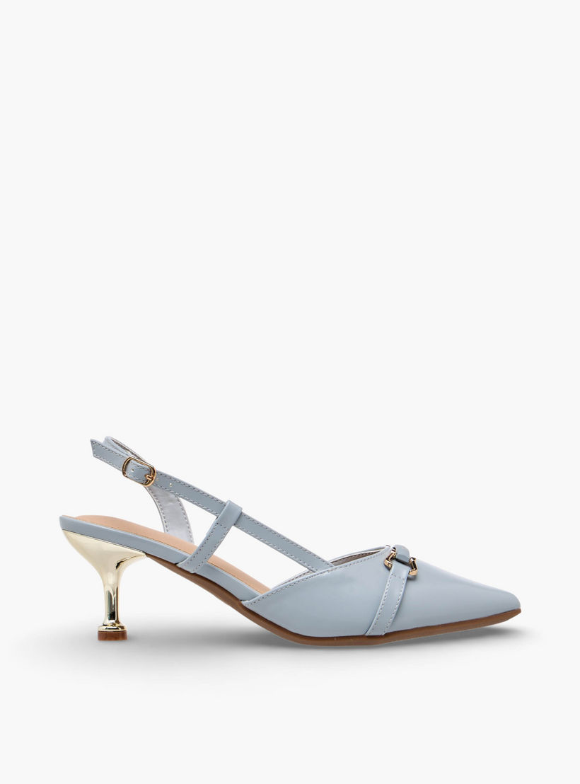 حذاء بمقدمة مدببة وكعب مخروطي للنساء من فلورا بيلا-women-shoes-heels-image-3