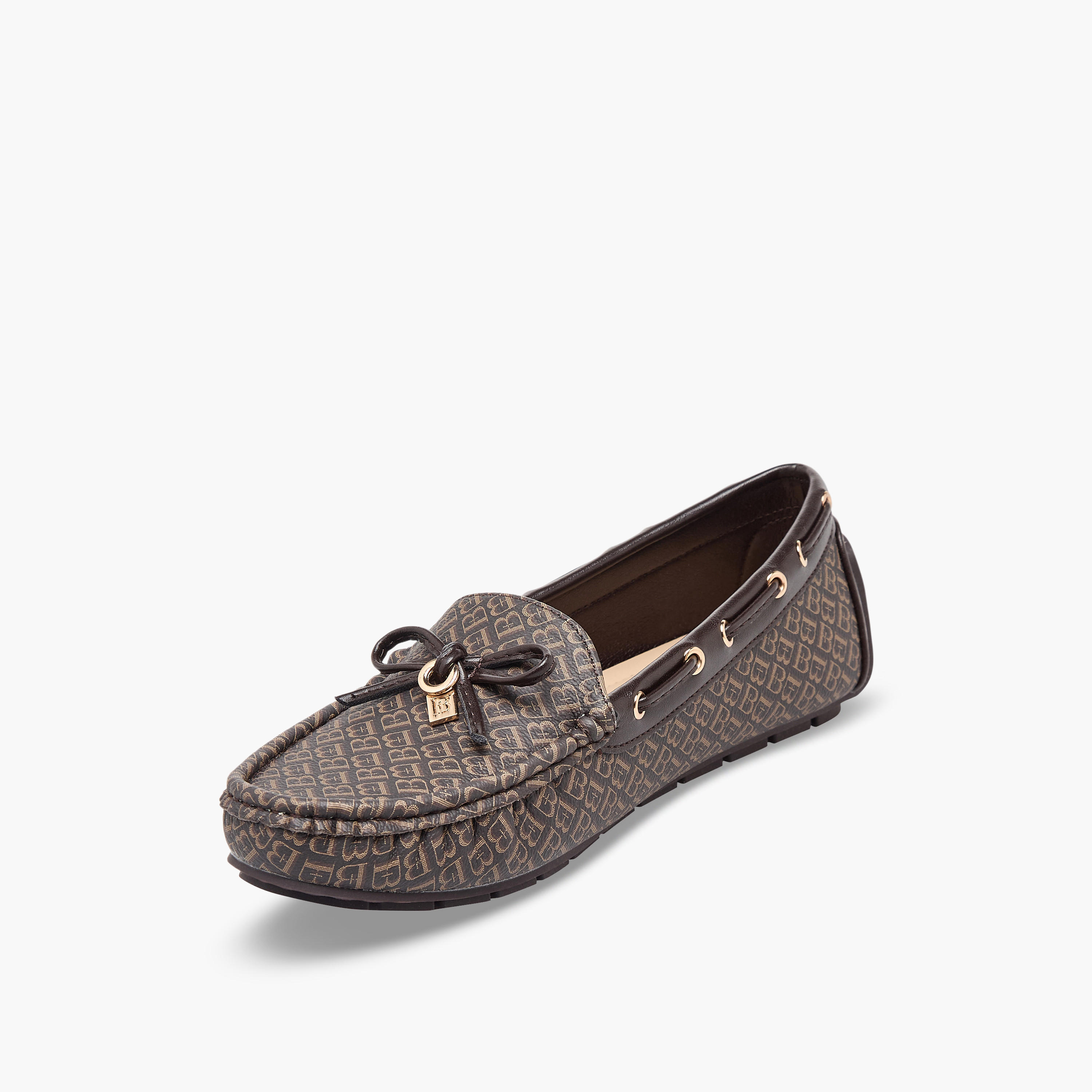 حذاء لوفر بطبعات مونوجرام للنساء من فلورا بيلا-women-shoes-flats-moccasins-image-4