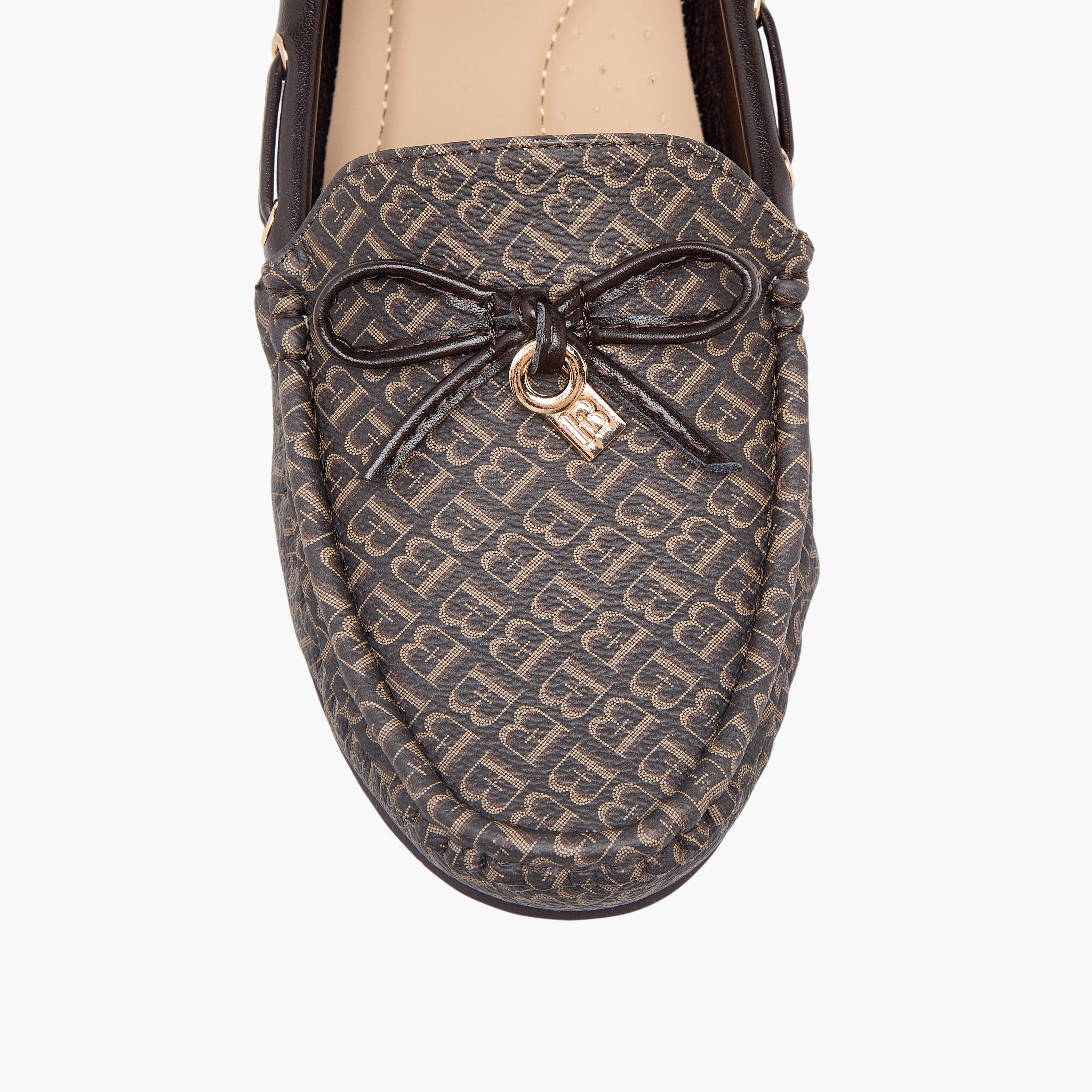 حذاء لوفر بطبعات مونوجرام للنساء من فلورا بيلا-women-shoes-flats-moccasins-image-7