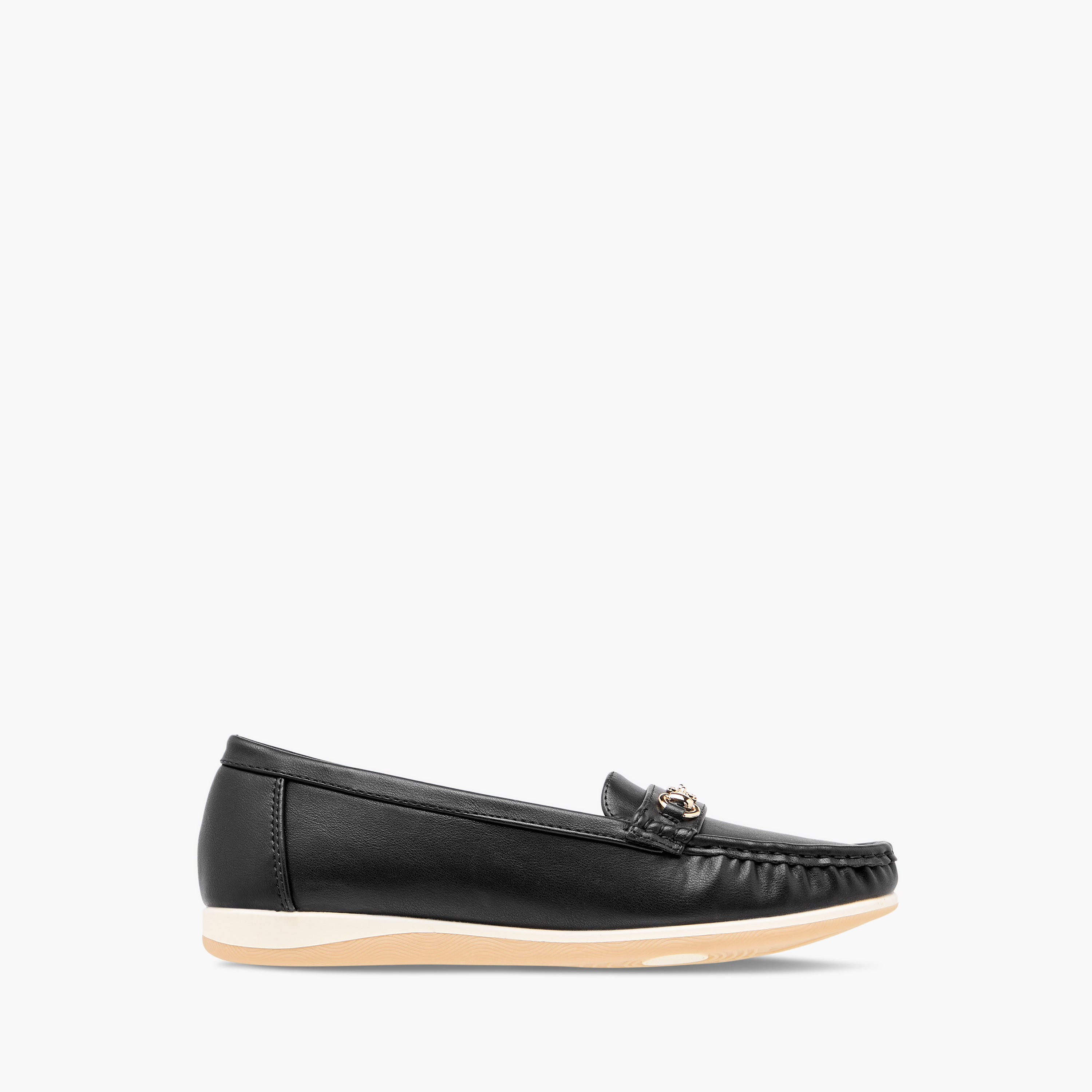 Flora Bella Solid Buckle Accent Slip-On Loafers-women-shoes-flats-loafers-image-3