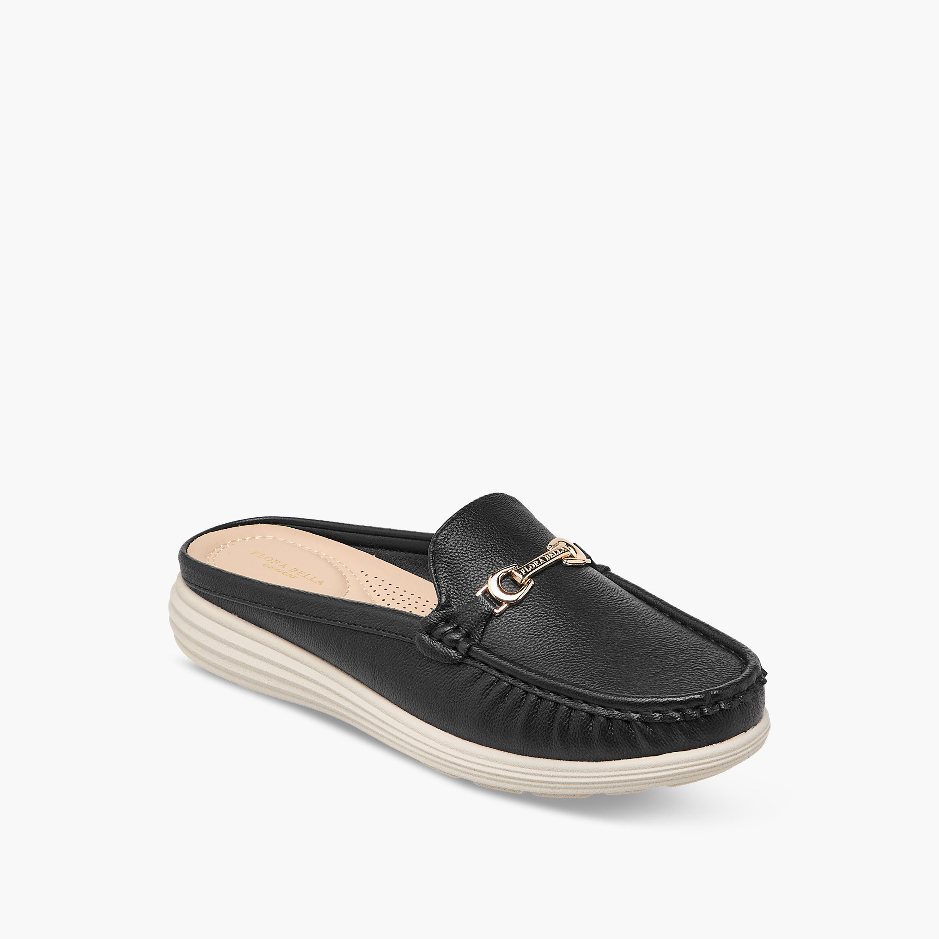 حذاء ميول سهل الارتداء بزينة معدنية من فلورا بيلا-women-shoes-flats-mules-image-2