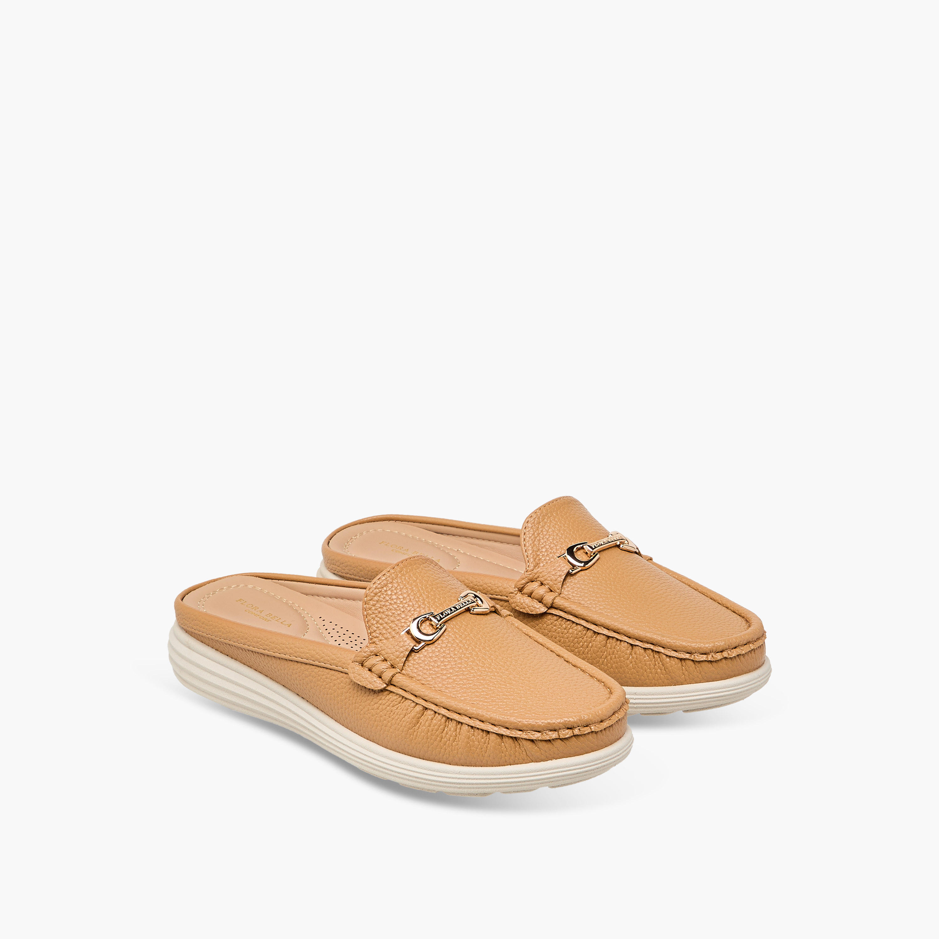 حذاء ميول سهل الارتداء بزينة معدنية من فلورا بيلا-women-shoes-flats-mules-image-1