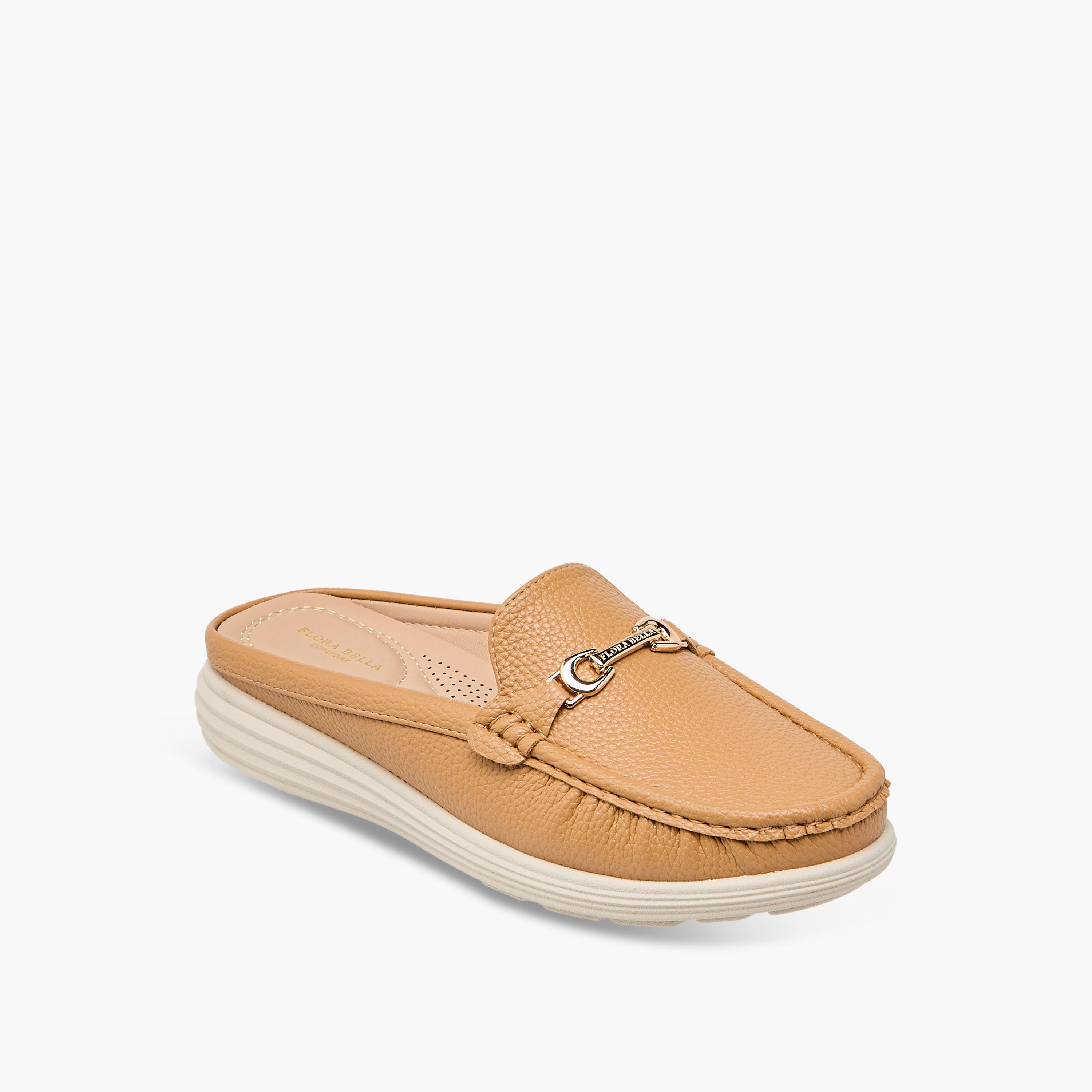 حذاء ميول سهل الارتداء بزينة معدنية من فلورا بيلا-women-shoes-flats-mules-image-2