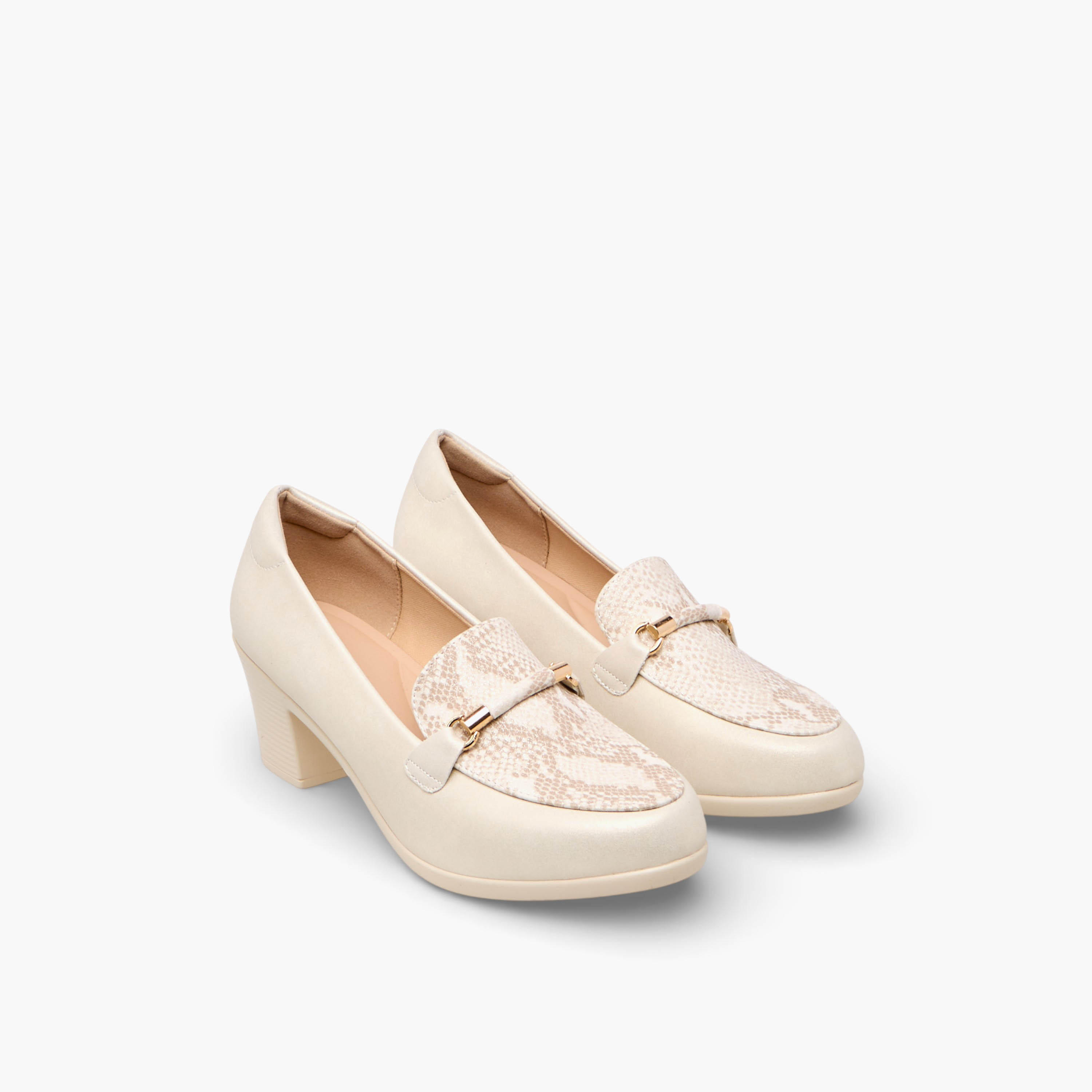 حذاء كلاسيكي بطعب عريض للنساء من فلورا بيلا-women-shoes-heels-image-1