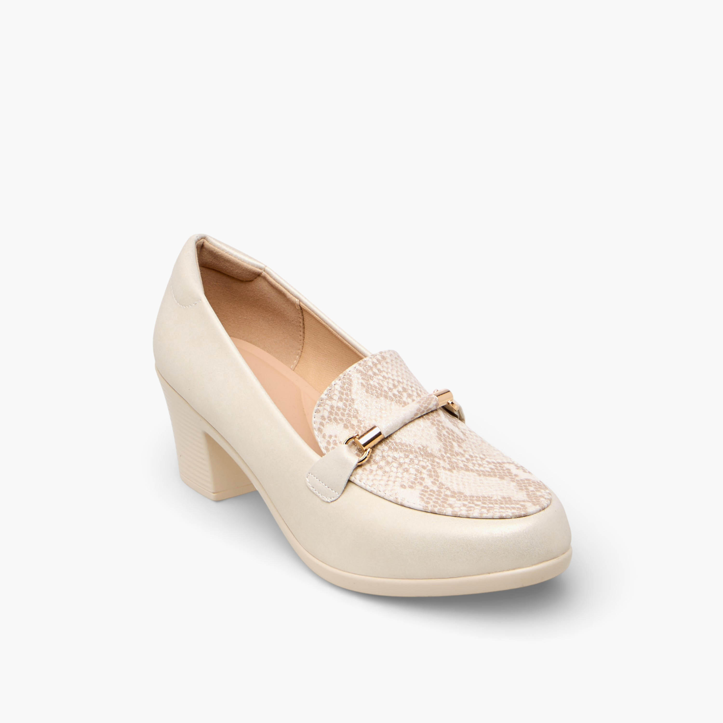 حذاء كلاسيكي بطعب عريض للنساء من فلورا بيلا-women-shoes-heels-image-2