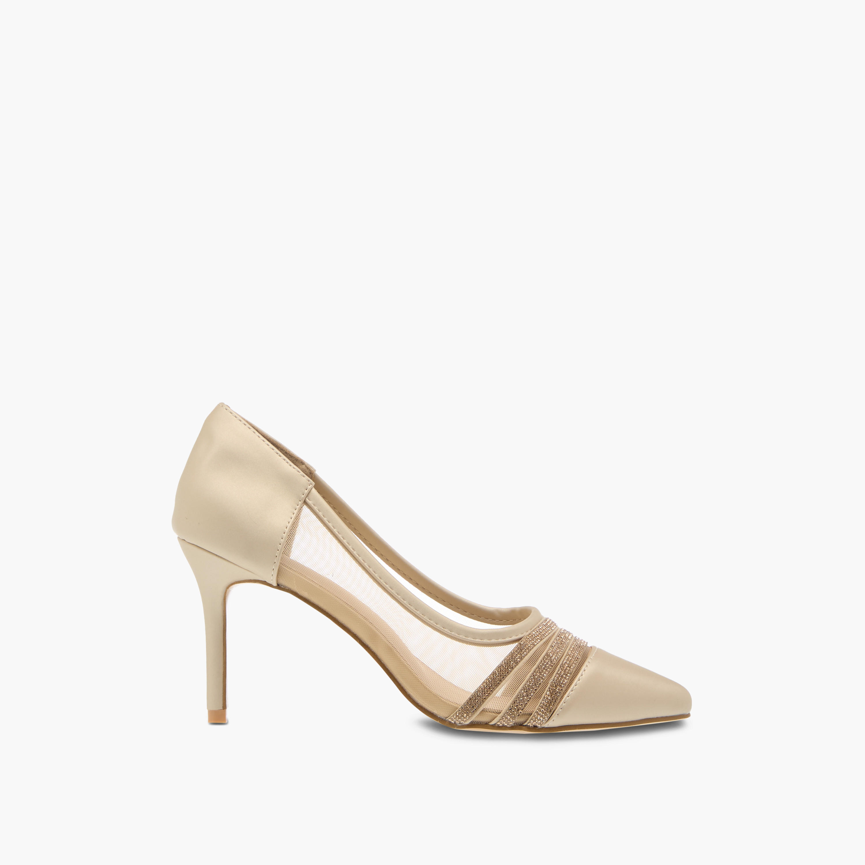 حذاء نسائي ميتاليك سهل الارتداء بكعب عالي من فلورا بيلا-women-shoes-heels-image-3