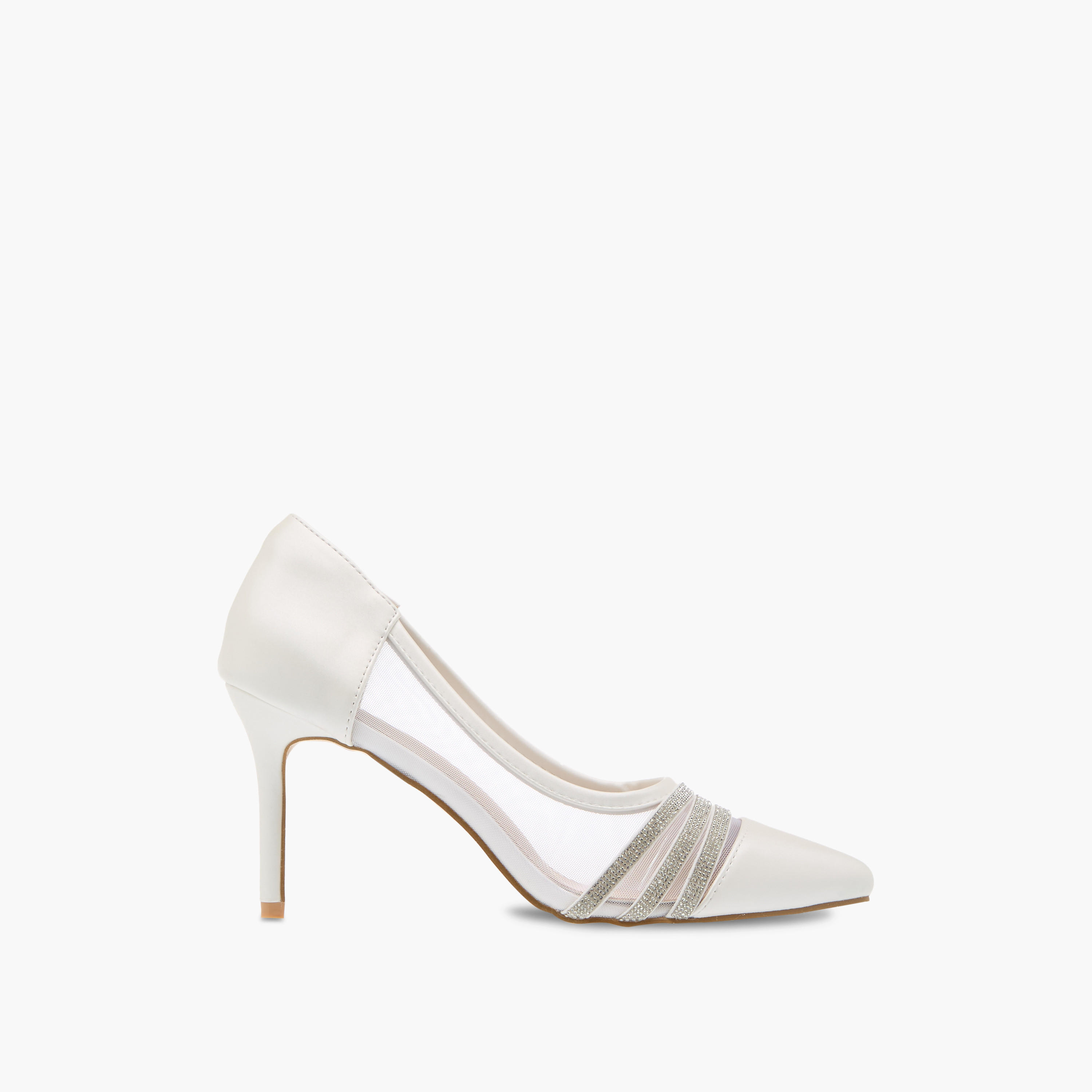 Flora Bella Women's Metallic Stilettos with Rhinestones and Slip-On Closure-women-shoes-heels-image-3