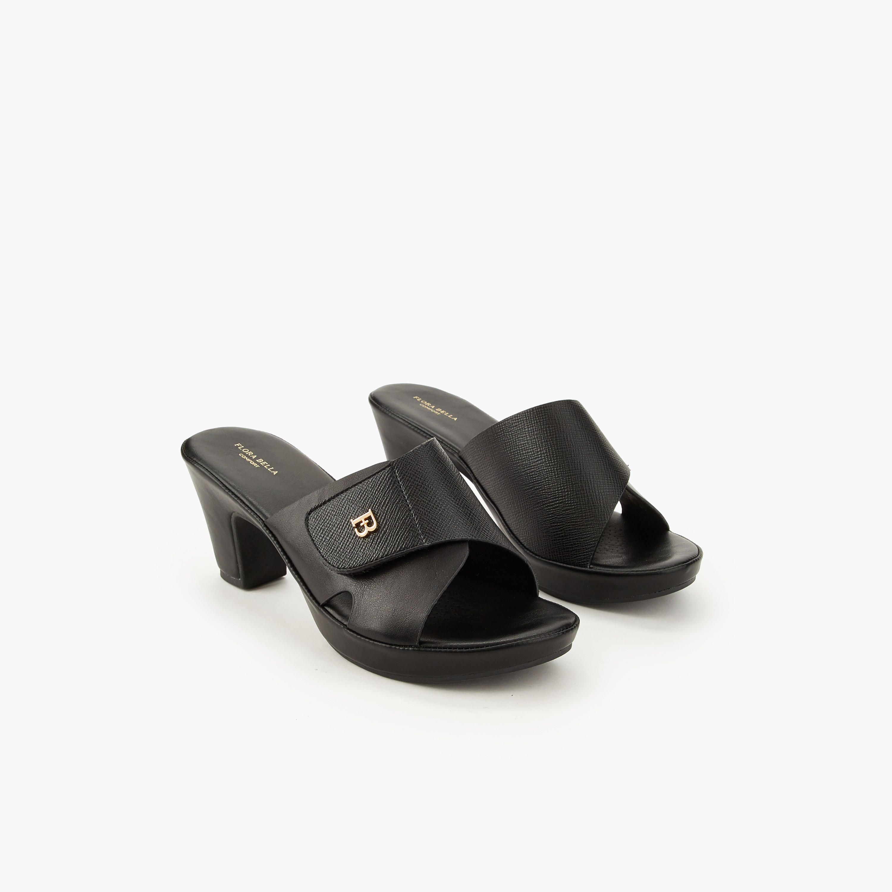 صندل سهل الارتداء بكعب سميك للنساء من فلورا بيلا-women-shoes-sandals-heeled-image-1