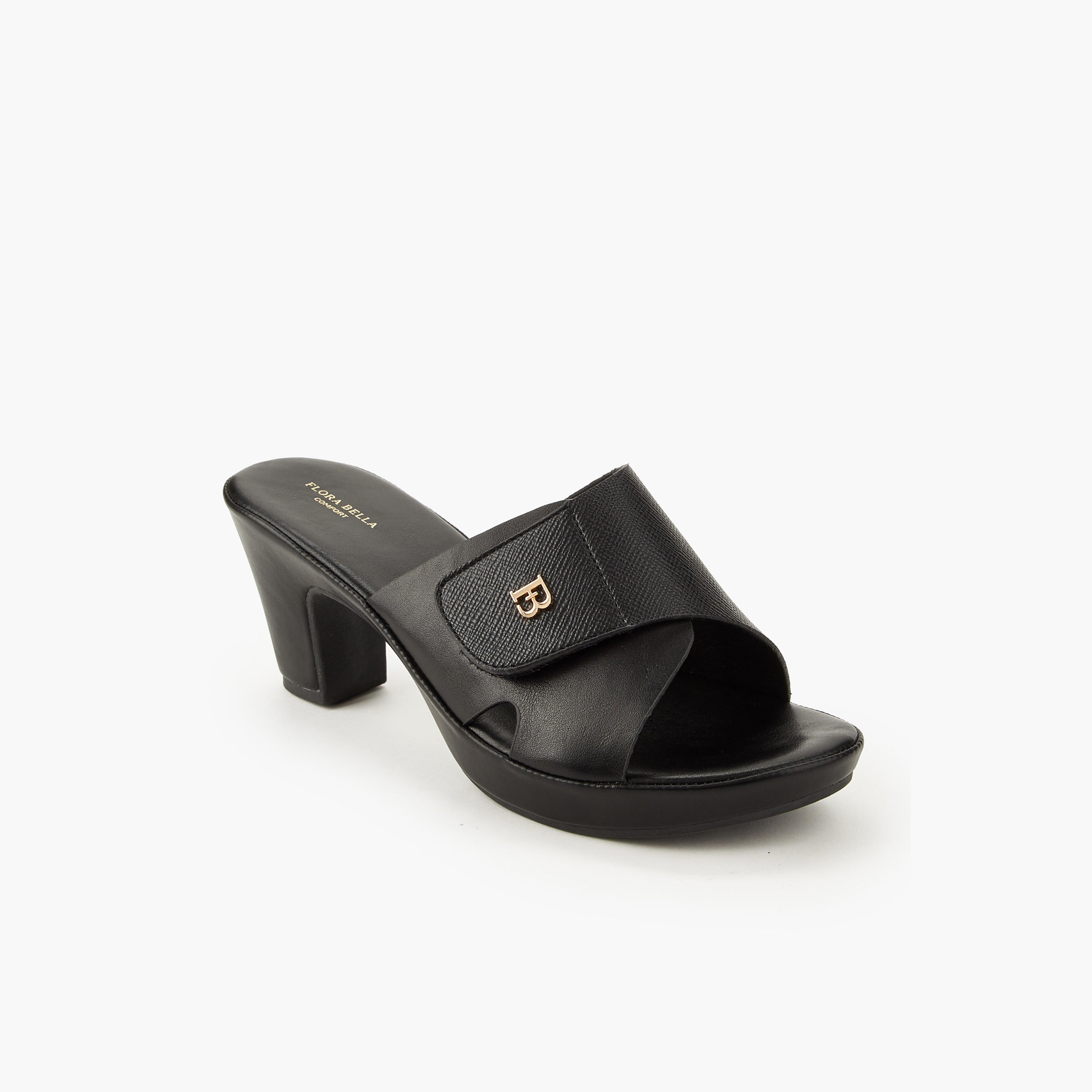 صندل سهل الارتداء بكعب سميك للنساء من فلورا بيلا-women-shoes-sandals-heeled-image-2