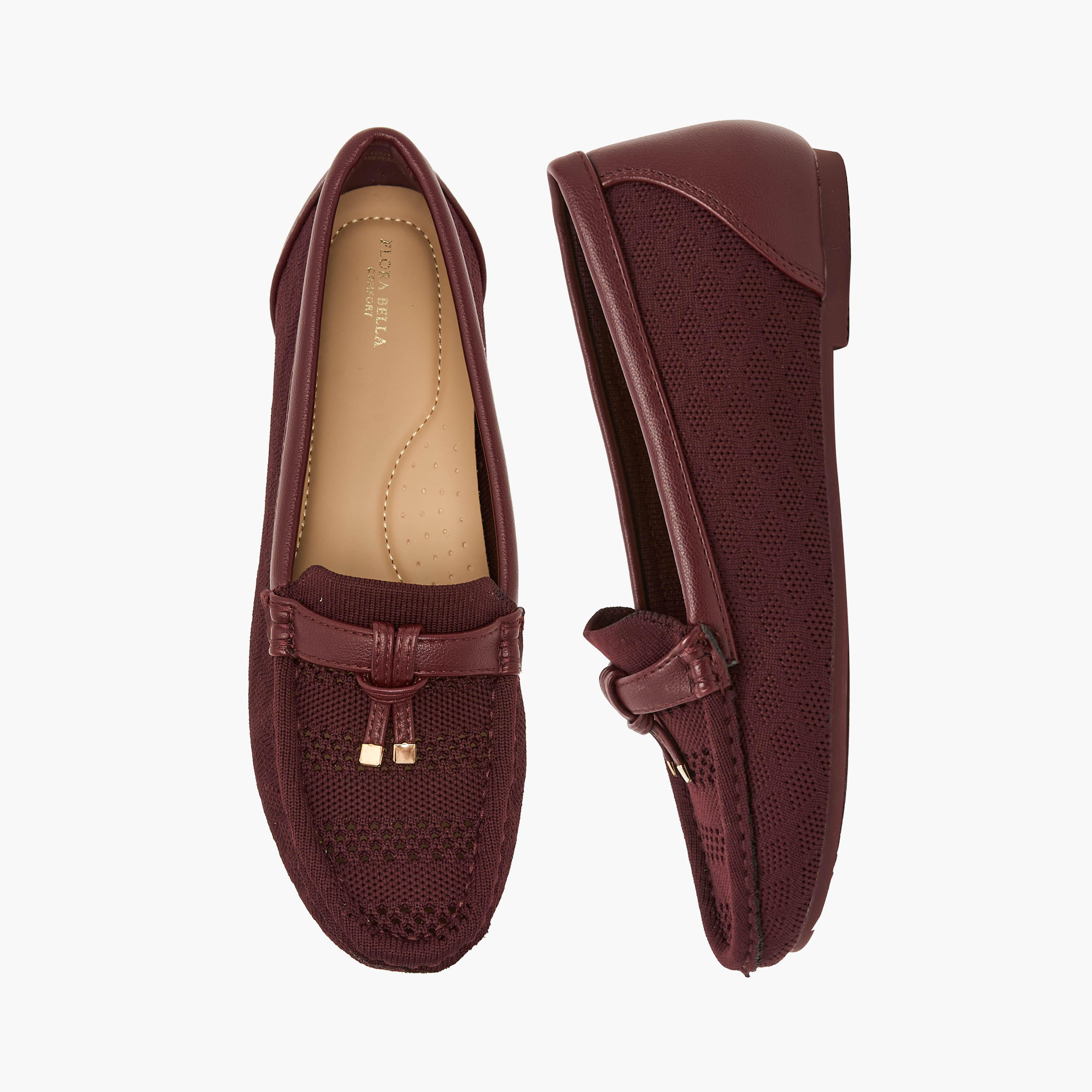 حذاء موكاسين سهل الارتداء للنساء من فلورا بيلا-women-shoes-flats-moccasins-image-1