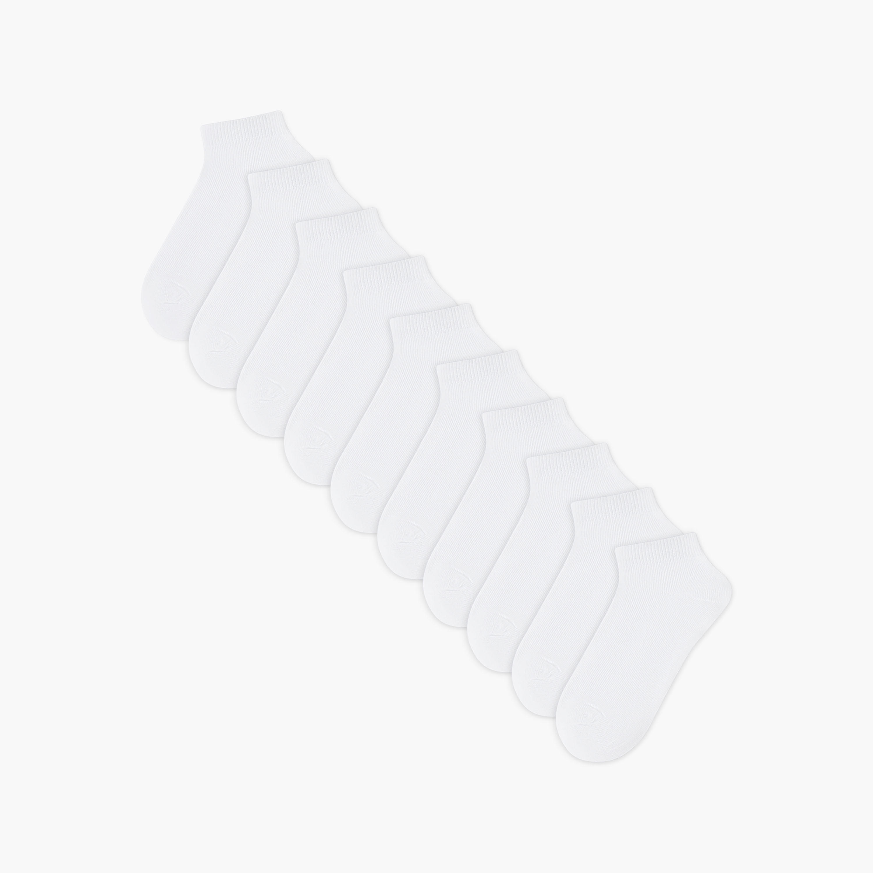 طقم جوارب بطول الكاحل 10 أزواج للأولاد من جونيورز-girls-accessories-socks-image-1