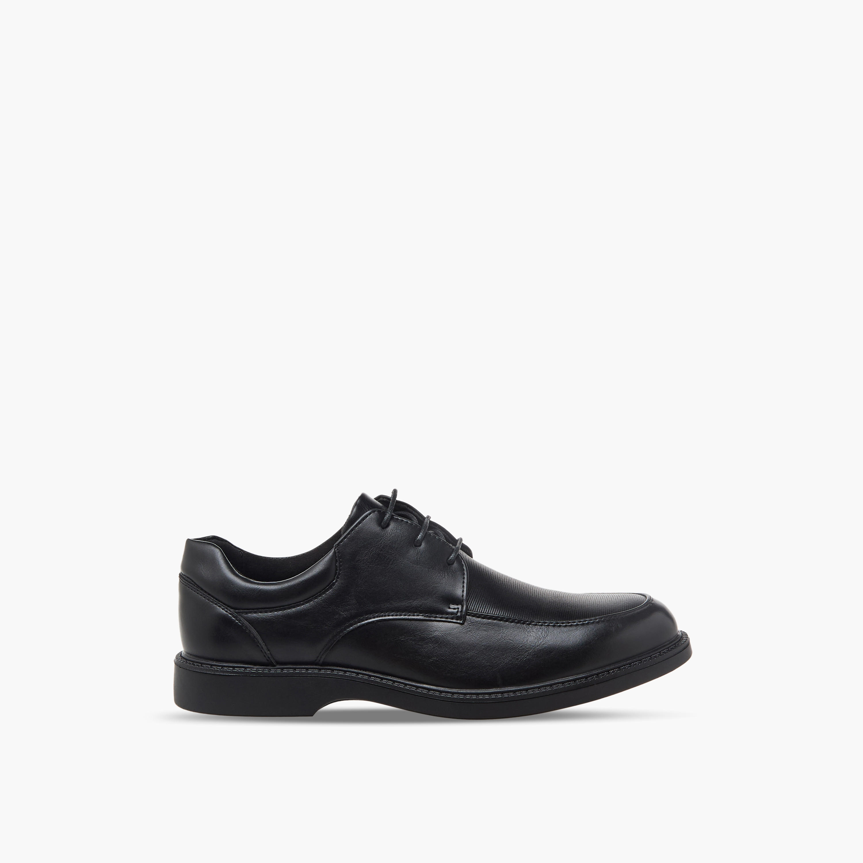 LBL by Shoexpress Men Ribbed Lace-Up Derby Shoes-men-shoes-formalshoes-image-3