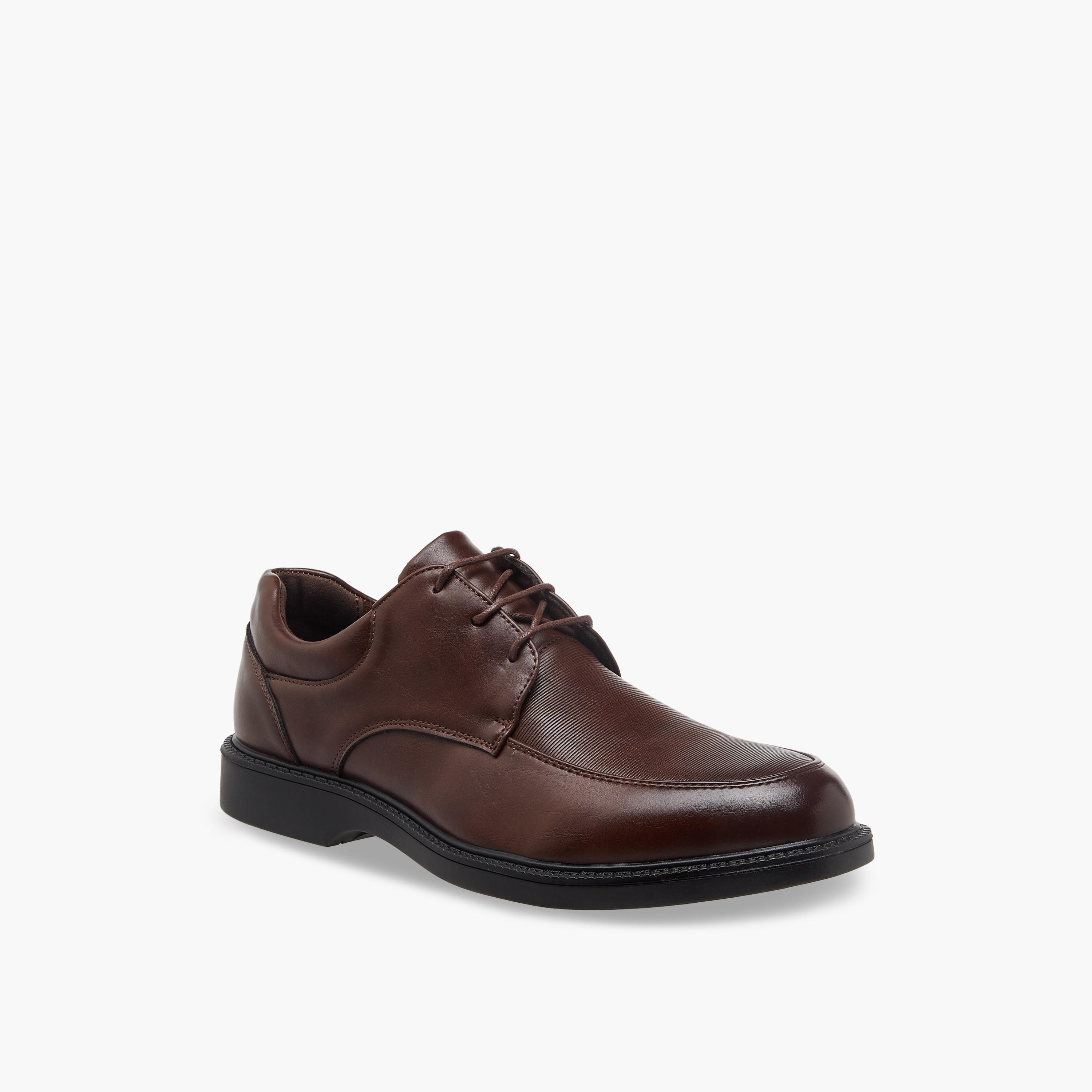 حذاء ديربي مضلع برباط إغلاق للرجال من إل بي إل من شو إكسبريس-men-shoes-formalshoes-image-2