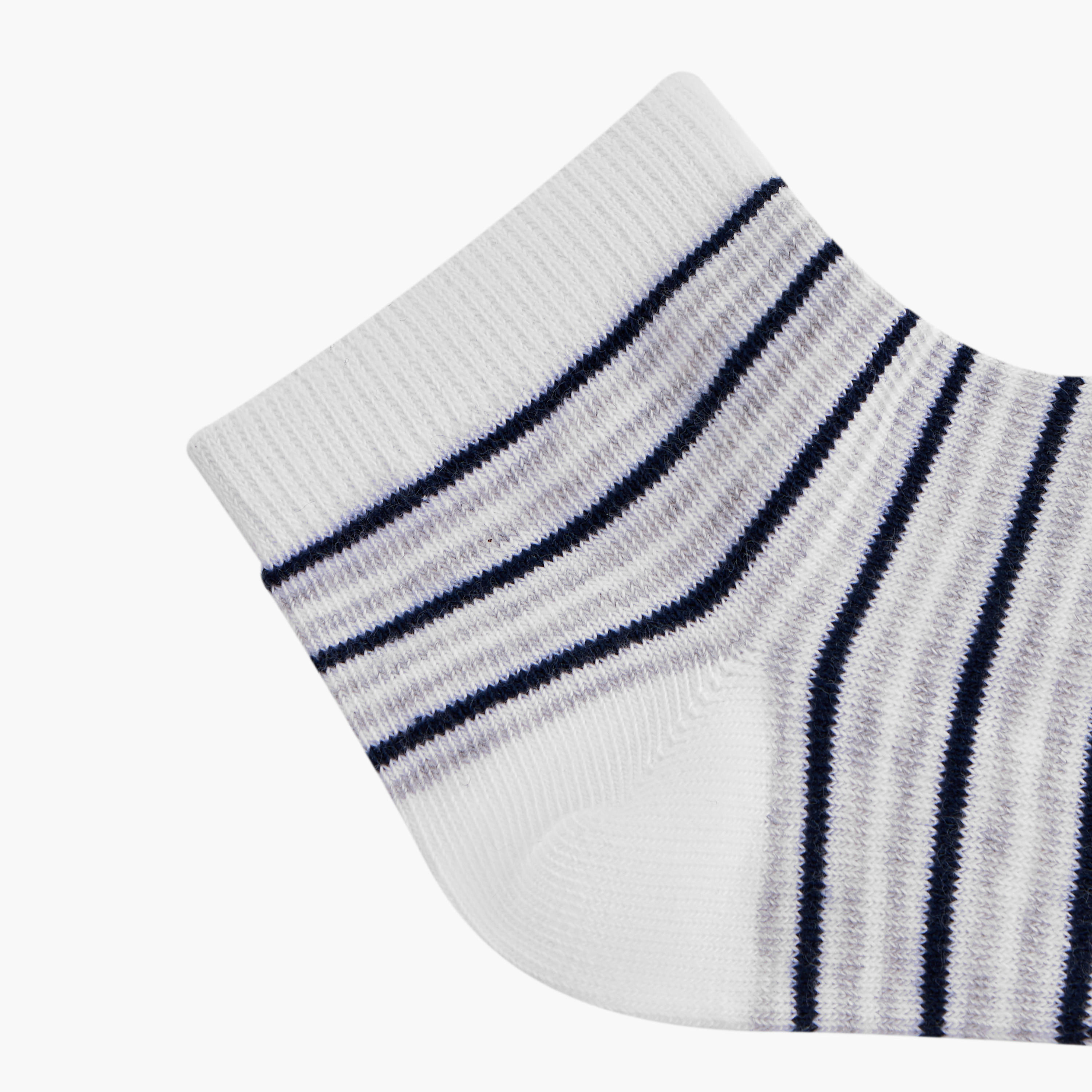 Lee Cooper Assorted Non Terry Ankle Length Socks - Set of 5-girls-accessories-socks-image-3