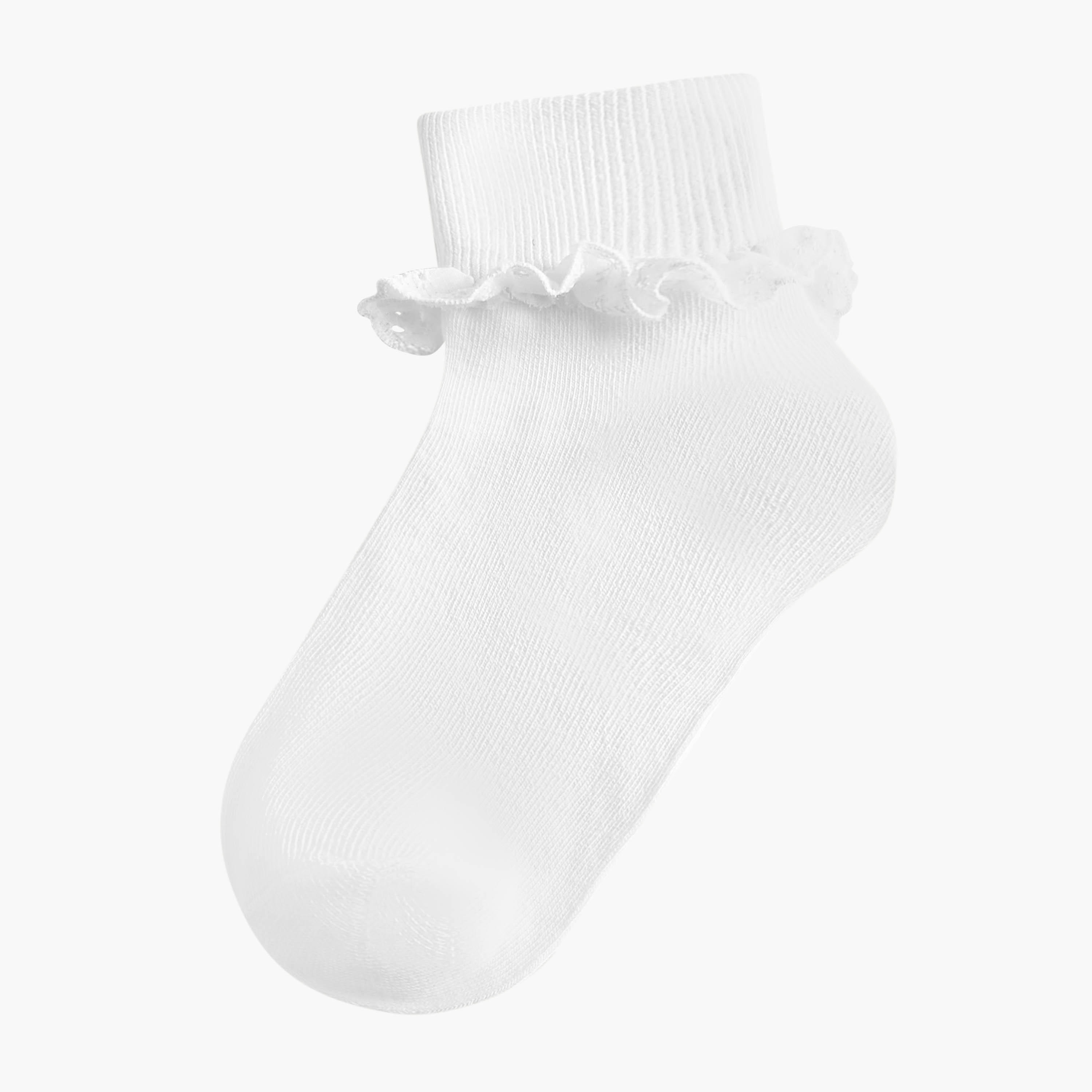 طقم جوارب بتفاصيل كشكشة 3 أزواج للبنات من سيليست-girls-accessories-socks-image-2