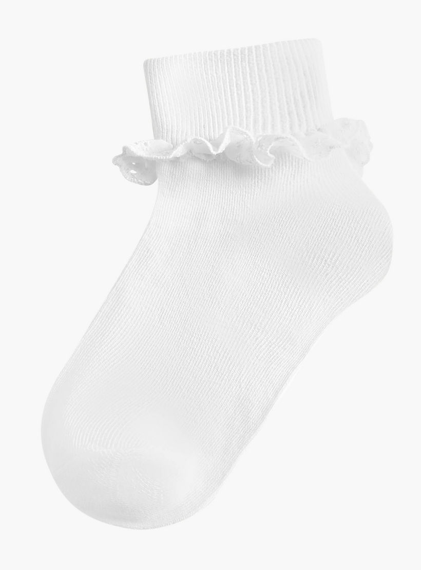طقم جوارب بتفاصيل كشكشة 3 أزواج للبنات من سيليست-girls-accessories-socks-image-2
