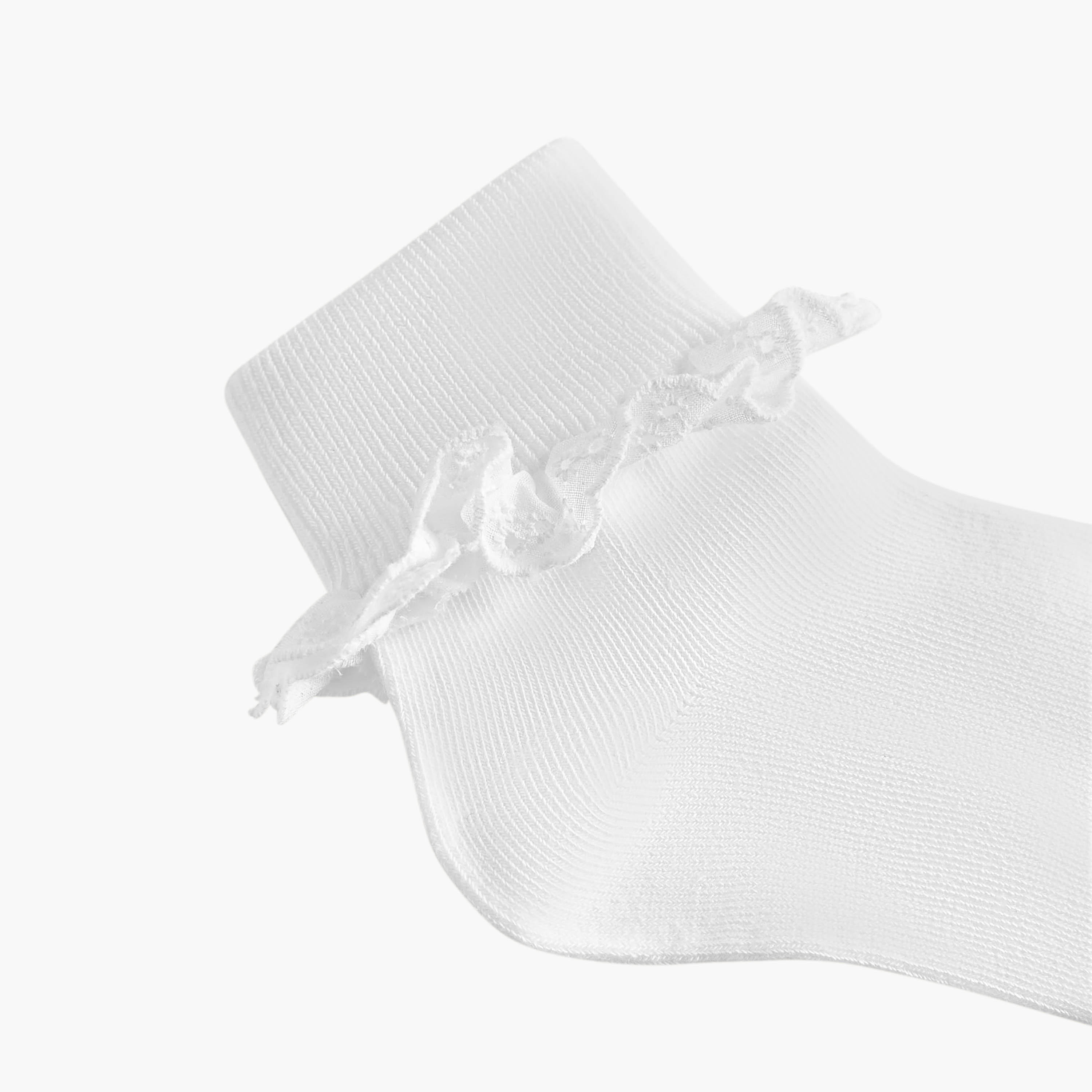 طقم جوارب بتفاصيل كشكشة 3 أزواج للبنات من سيليست-girls-accessories-socks-image-5