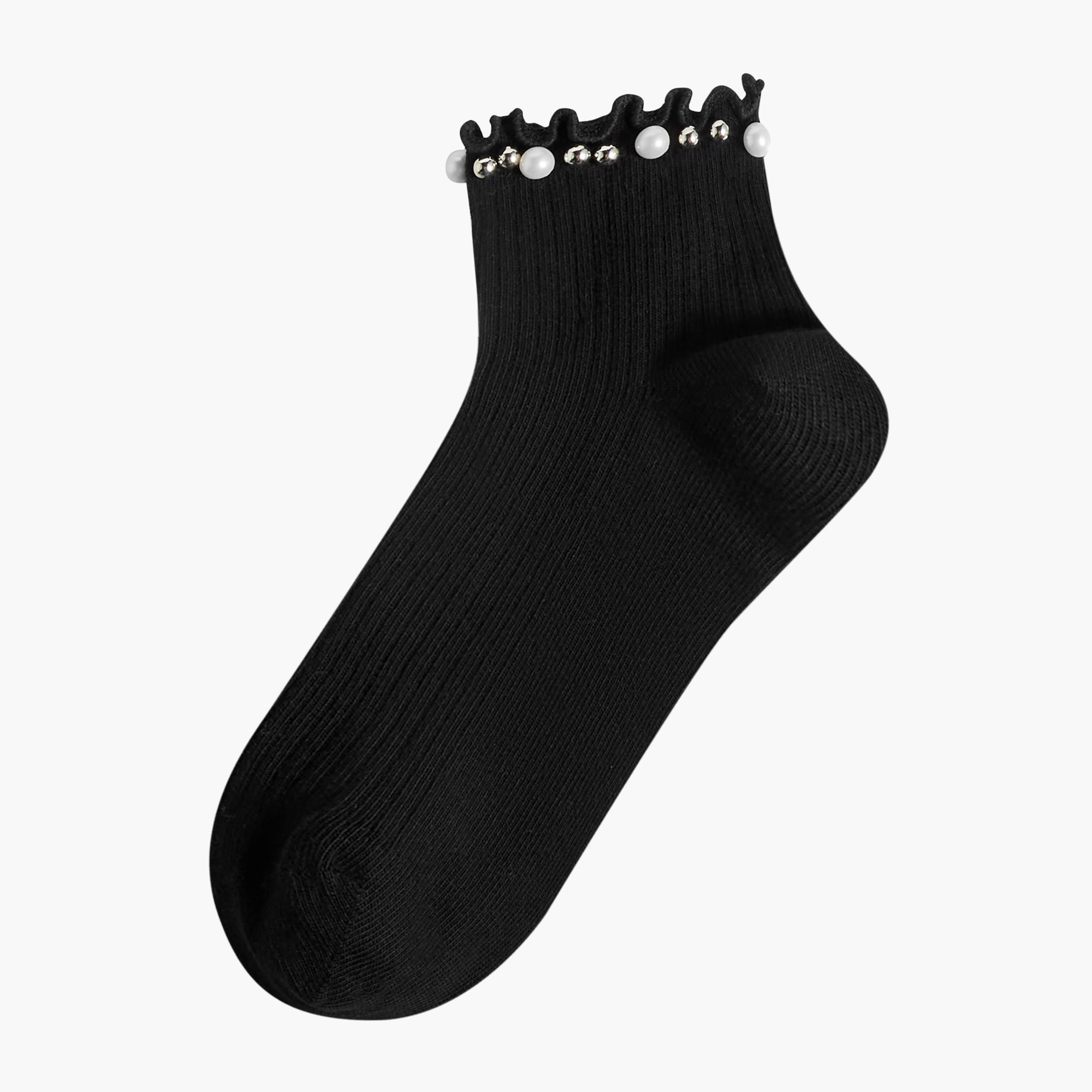 Celeste Pack of 2 Quarter Length Cotton Socks-women-socksandstockings-image-2