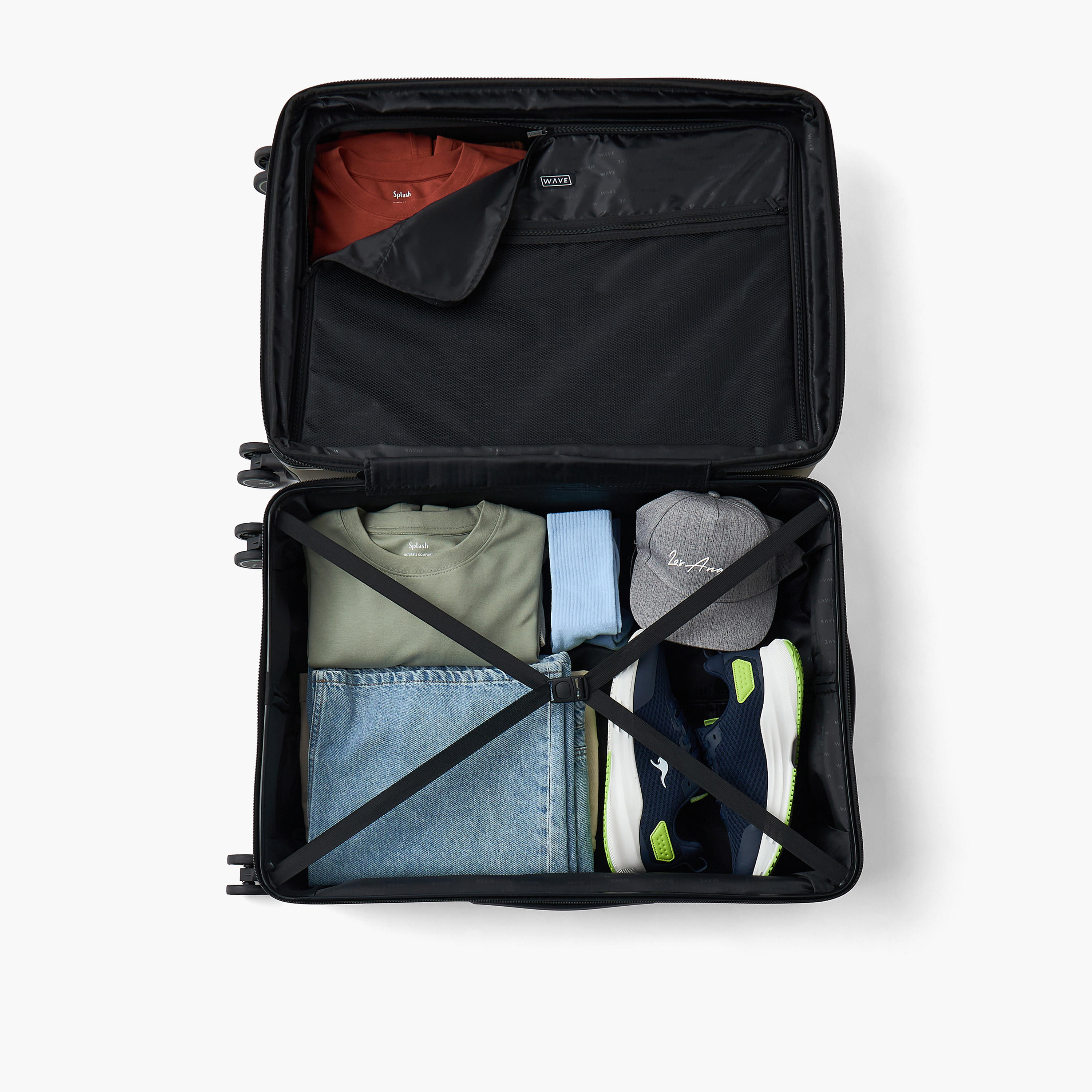 WAVE Textured Hardcase Trolley Bag with Retractable Handle - Set of 4-travel-luggagesandbags-luggage-image-14