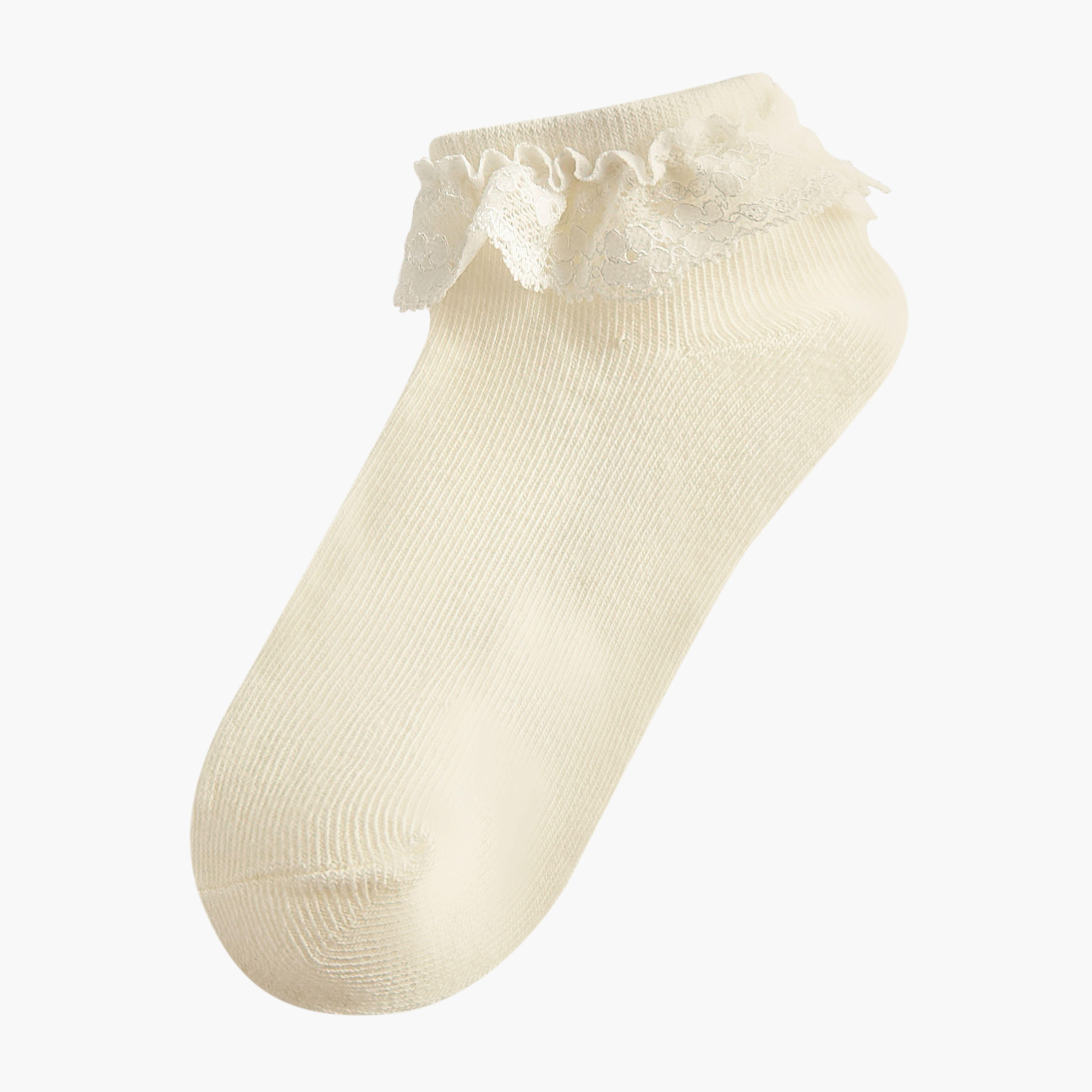 Pack of 3 Celeste Girls Socks with Frill Detail-girls-accessories-socks-image-2