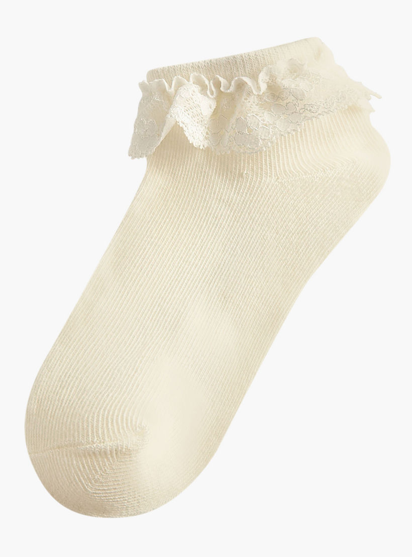 Pack of 3 Celeste Girls Socks with Frill Detail-girls-accessories-socks-image-2