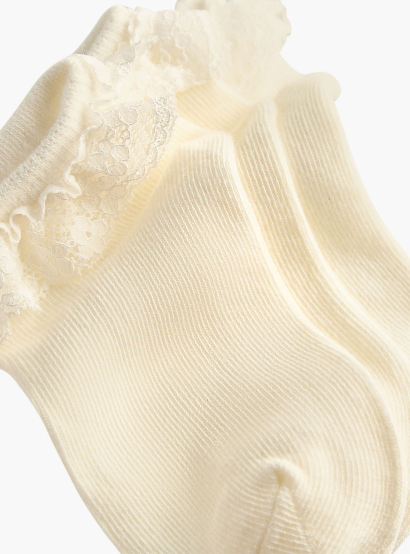 Pack of 3 Celeste Girls Socks with Frill Detail-girls-accessories-socks-image-5