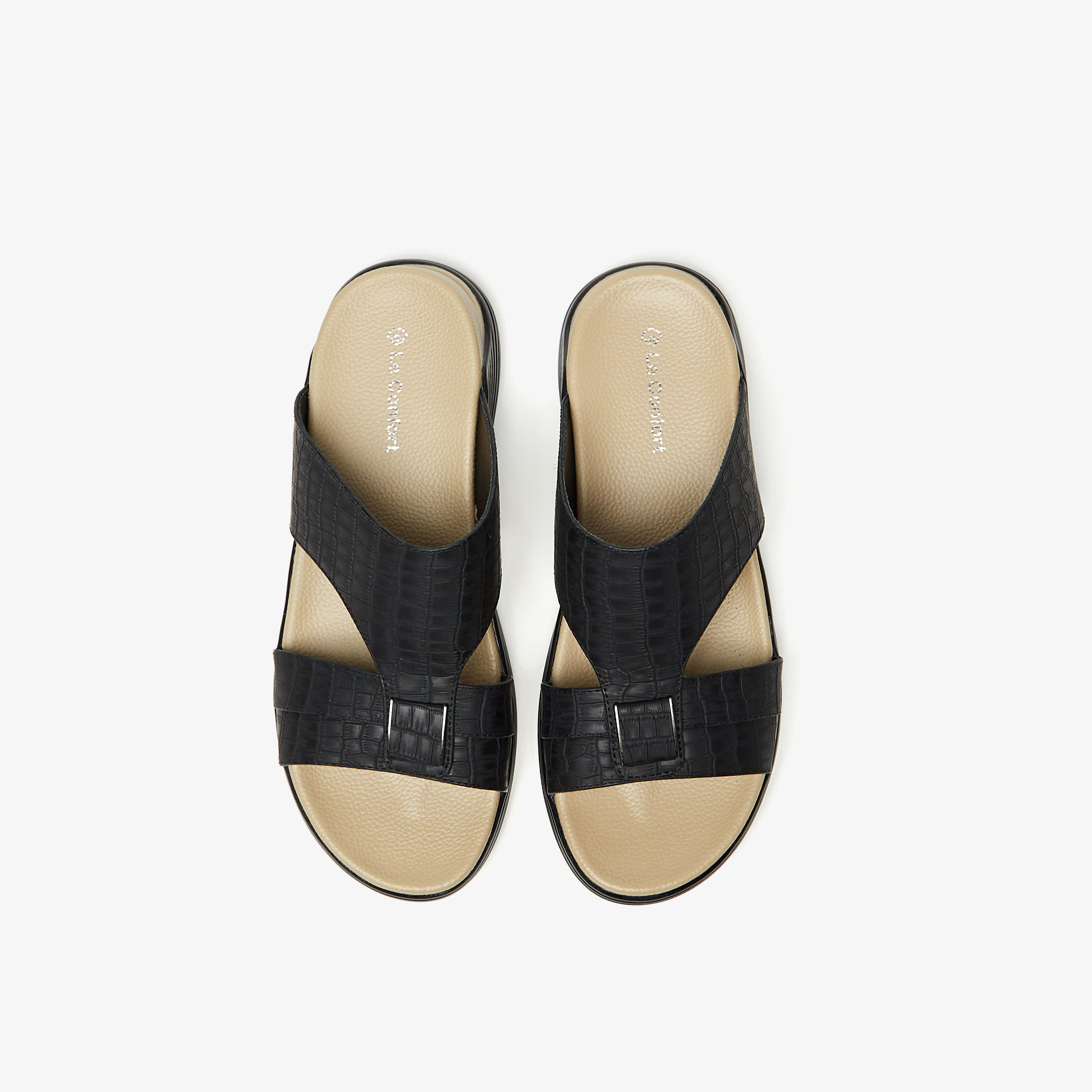 Le Confort Textured Slip-On Sandals-men-shoes-sandals-image-1