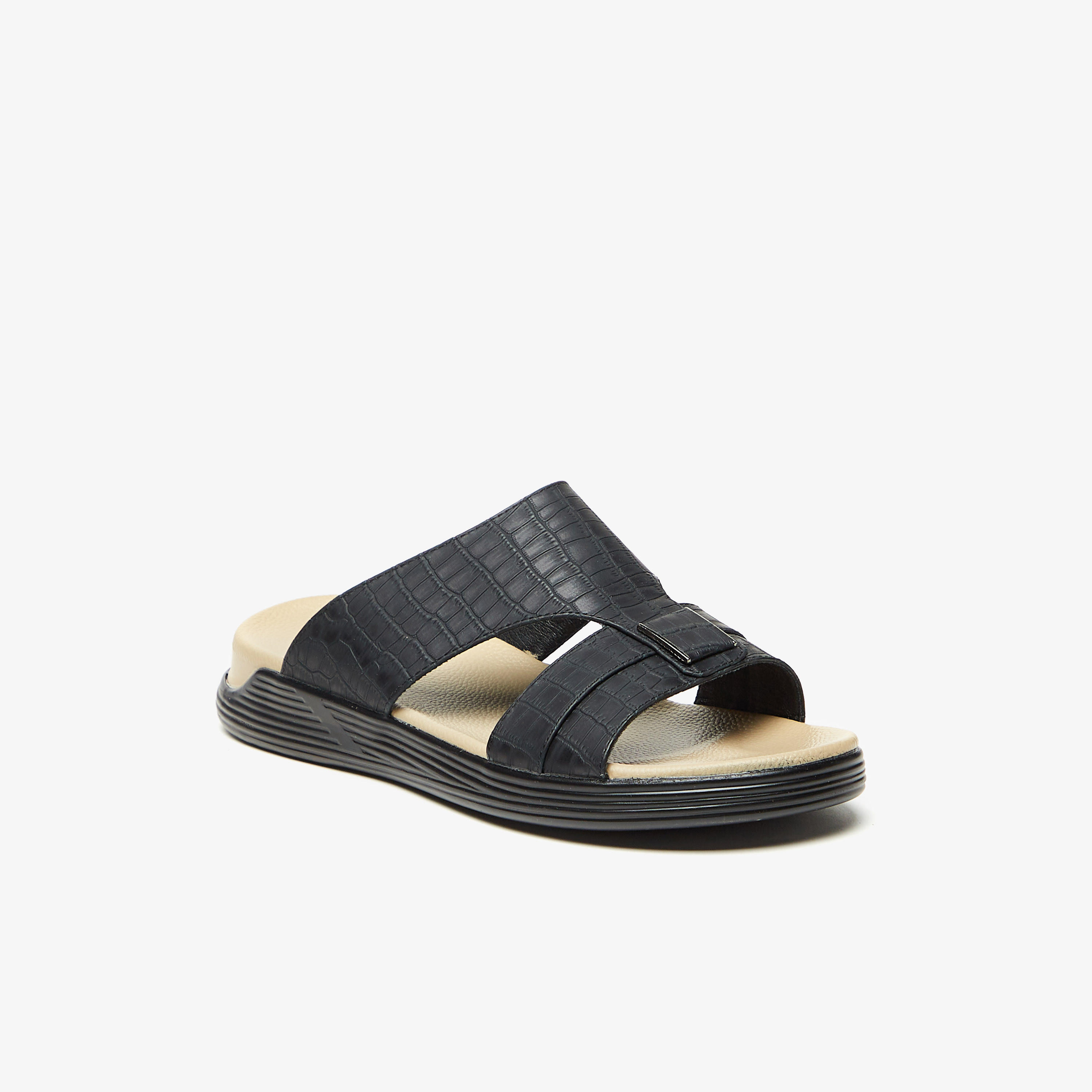 Le Confort Textured Slip-On Sandals-men-shoes-sandals-image-2