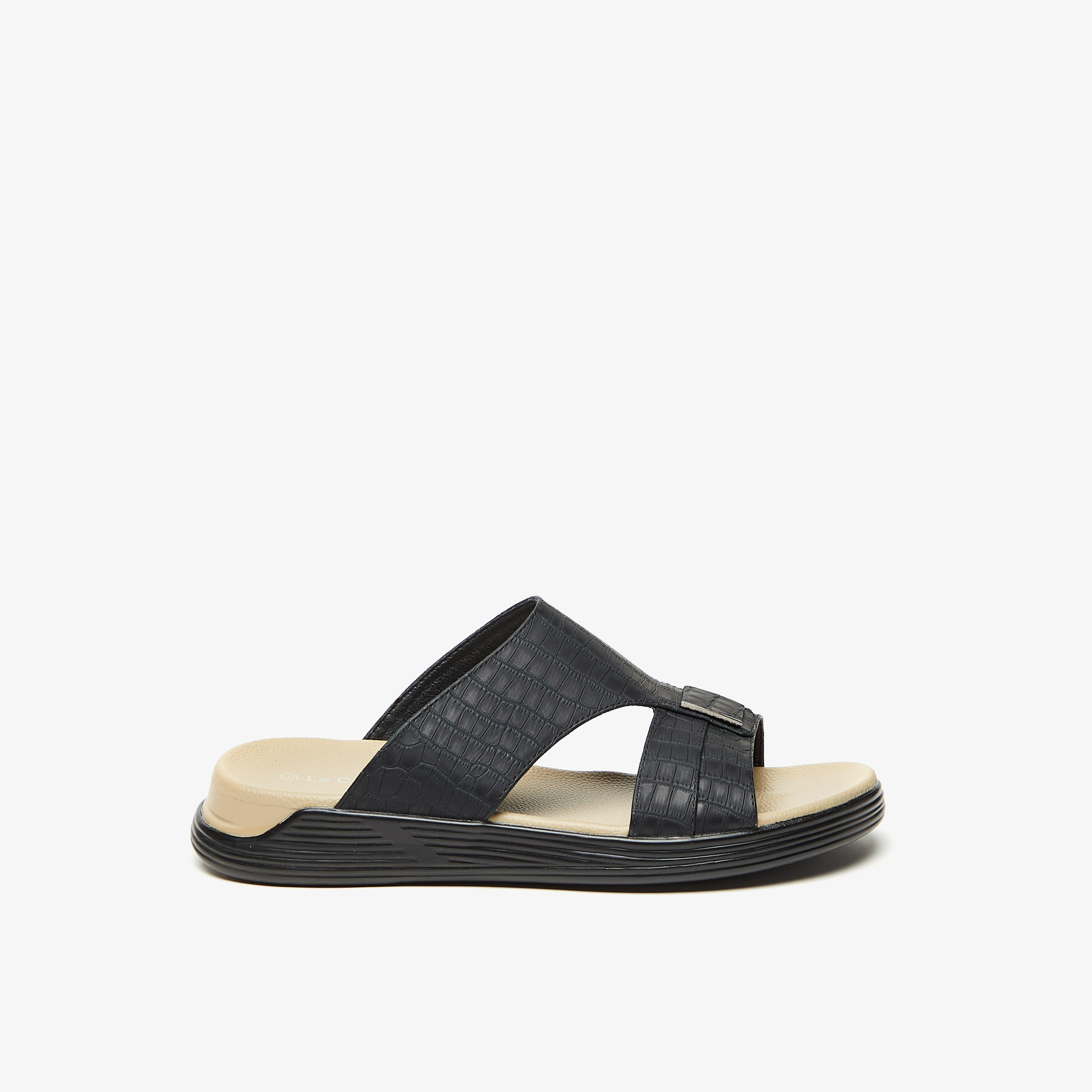 Le Confort Textured Slip-On Sandals-men-shoes-sandals-image-3